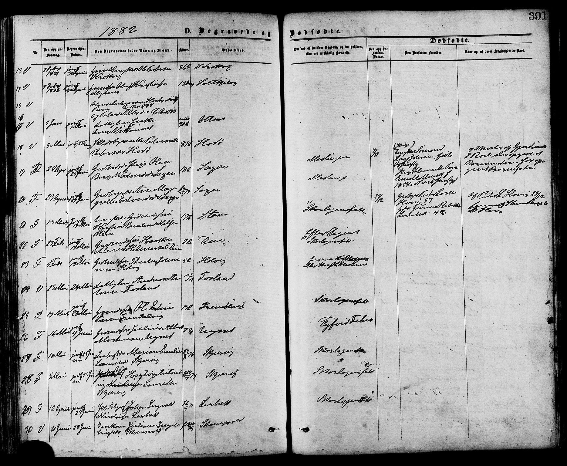 Ministerialprotokoller, klokkerbøker og fødselsregistre - Nord-Trøndelag, SAT/A-1458/773/L0616: Parish register (official) no. 773A07, 1870-1887, p. 391