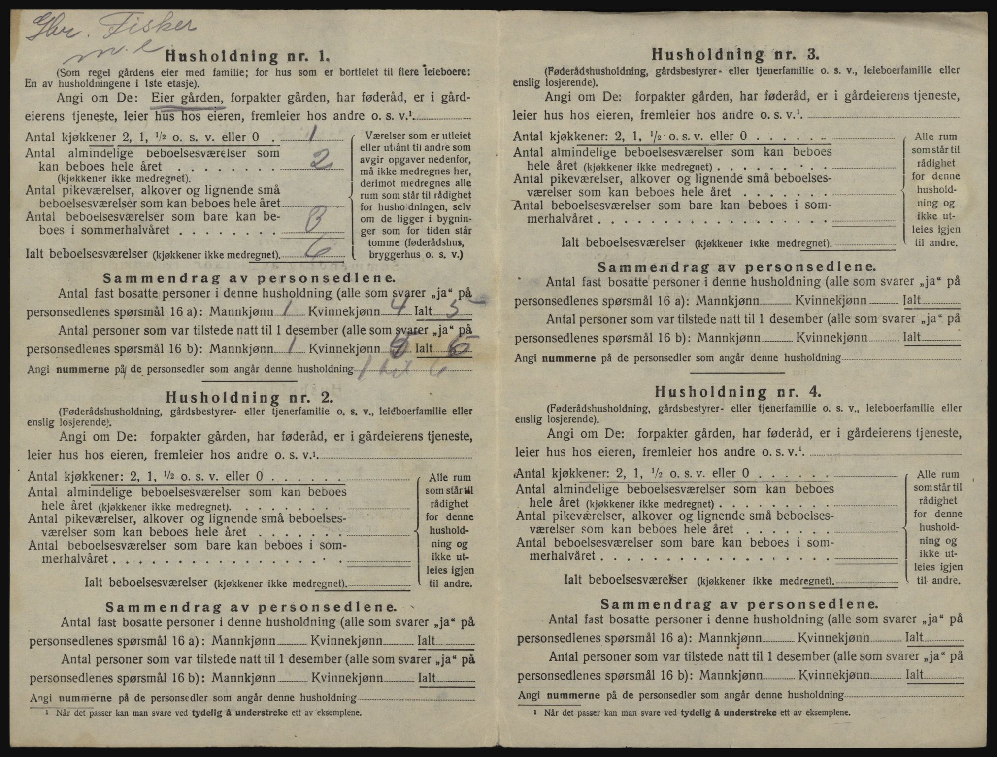 SATØ, 1920 census for Sørfjord, 1920, p. 54