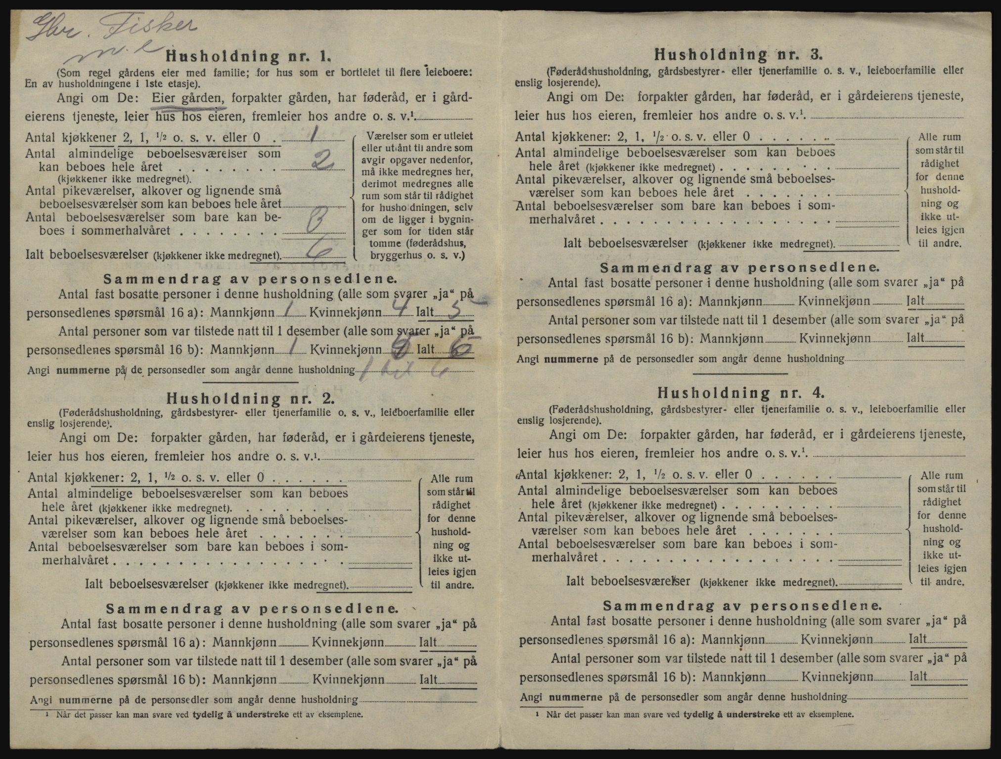 SATØ, 1920 census for Sørfjord, 1920, p. 54