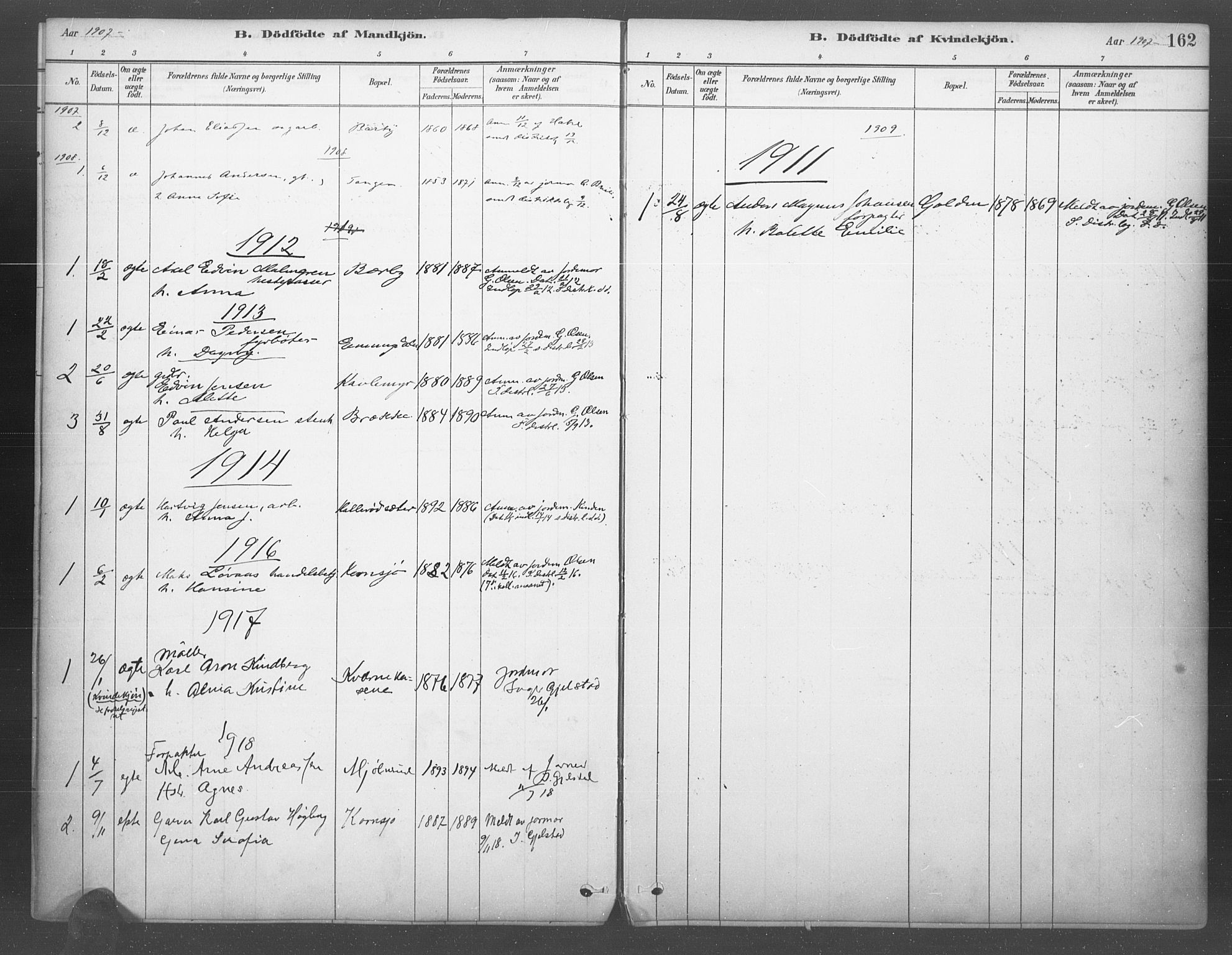 Idd prestekontor Kirkebøker, SAO/A-10911/F/Fb/L0002: Parish register (official) no. II 2, 1882-1923, p. 162