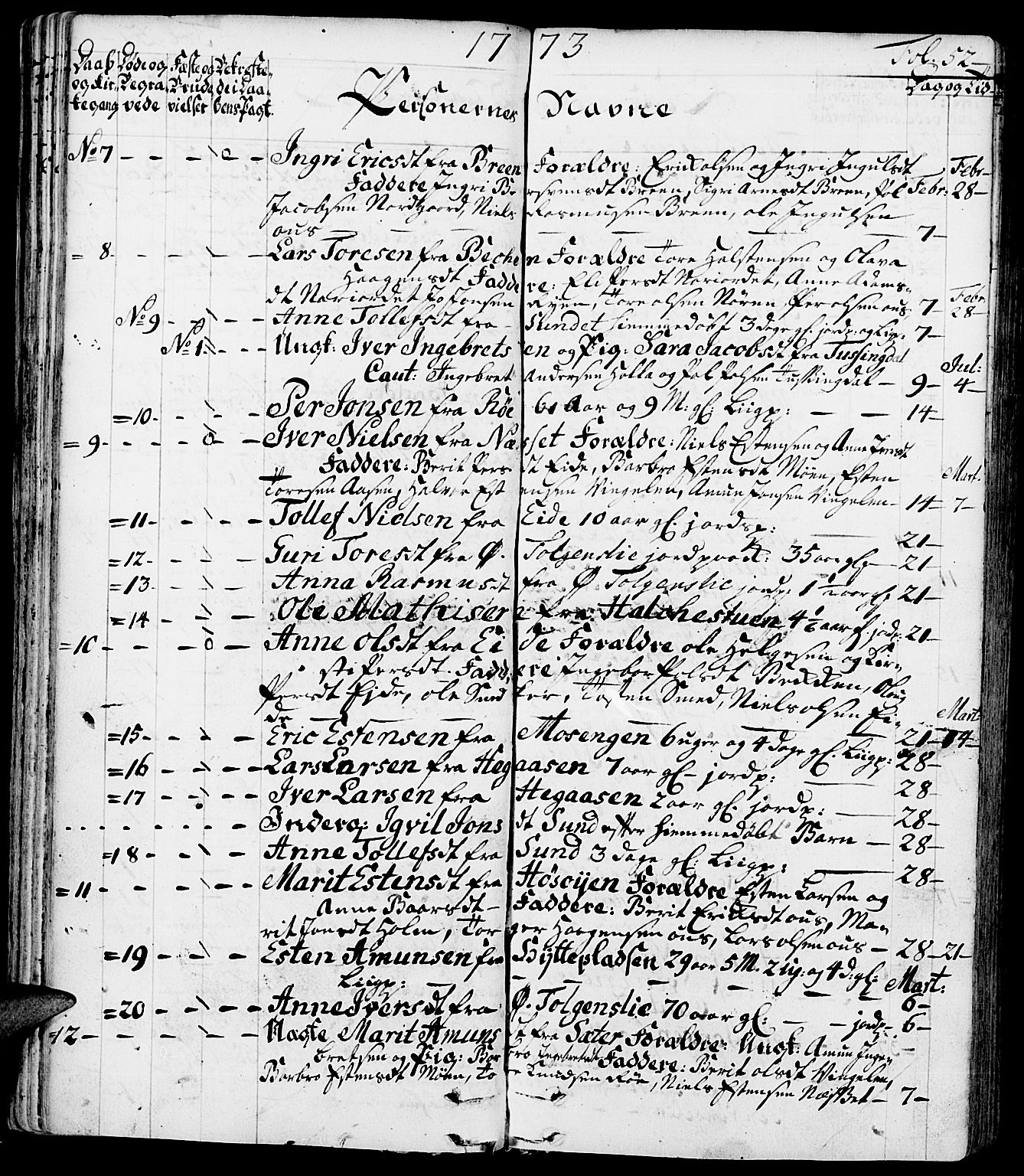Tolga prestekontor, SAH/PREST-062/K/L0002: Parish register (official) no. 2, 1768-1786, p. 52