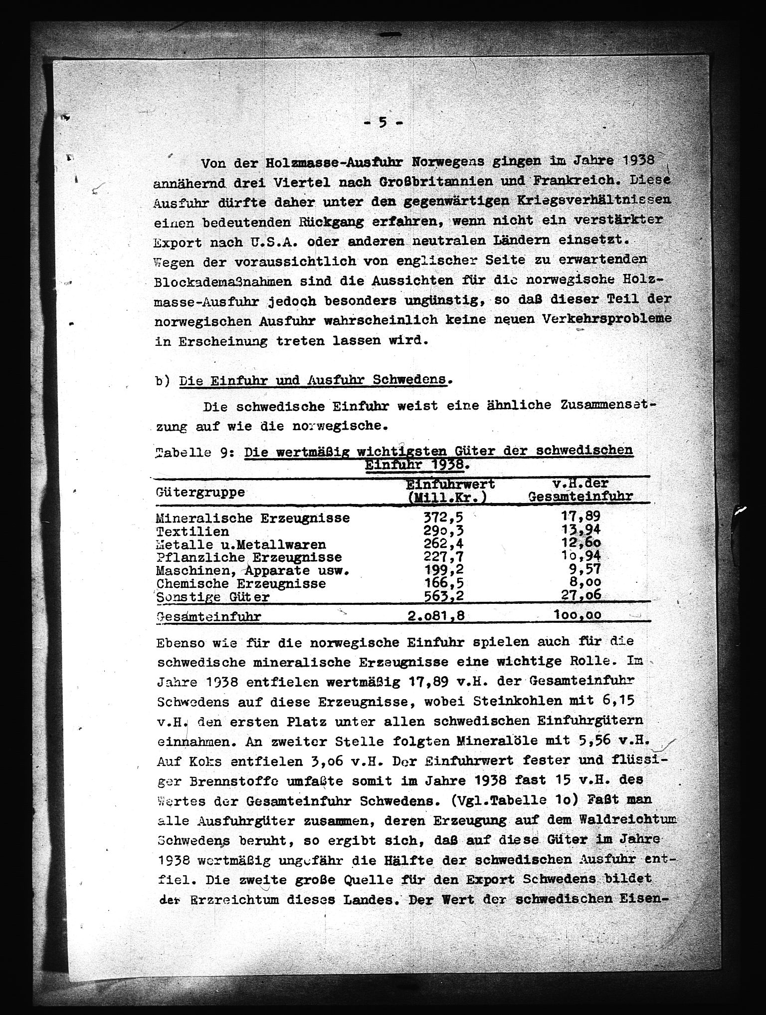 Documents Section, AV/RA-RAFA-2200/V/L0090: Amerikansk mikrofilm "Captured German Documents".
Box No. 952.  FKA jnr. 59/1955., 1940, p. 8