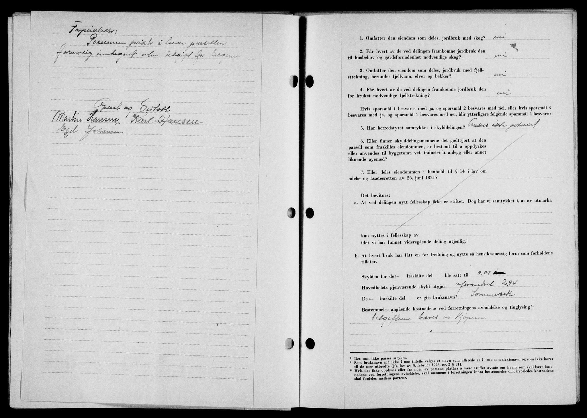 Lofoten sorenskriveri, SAT/A-0017/1/2/2C/L0015a: Mortgage book no. 15a, 1946-1947, Diary no: : 1660/1946