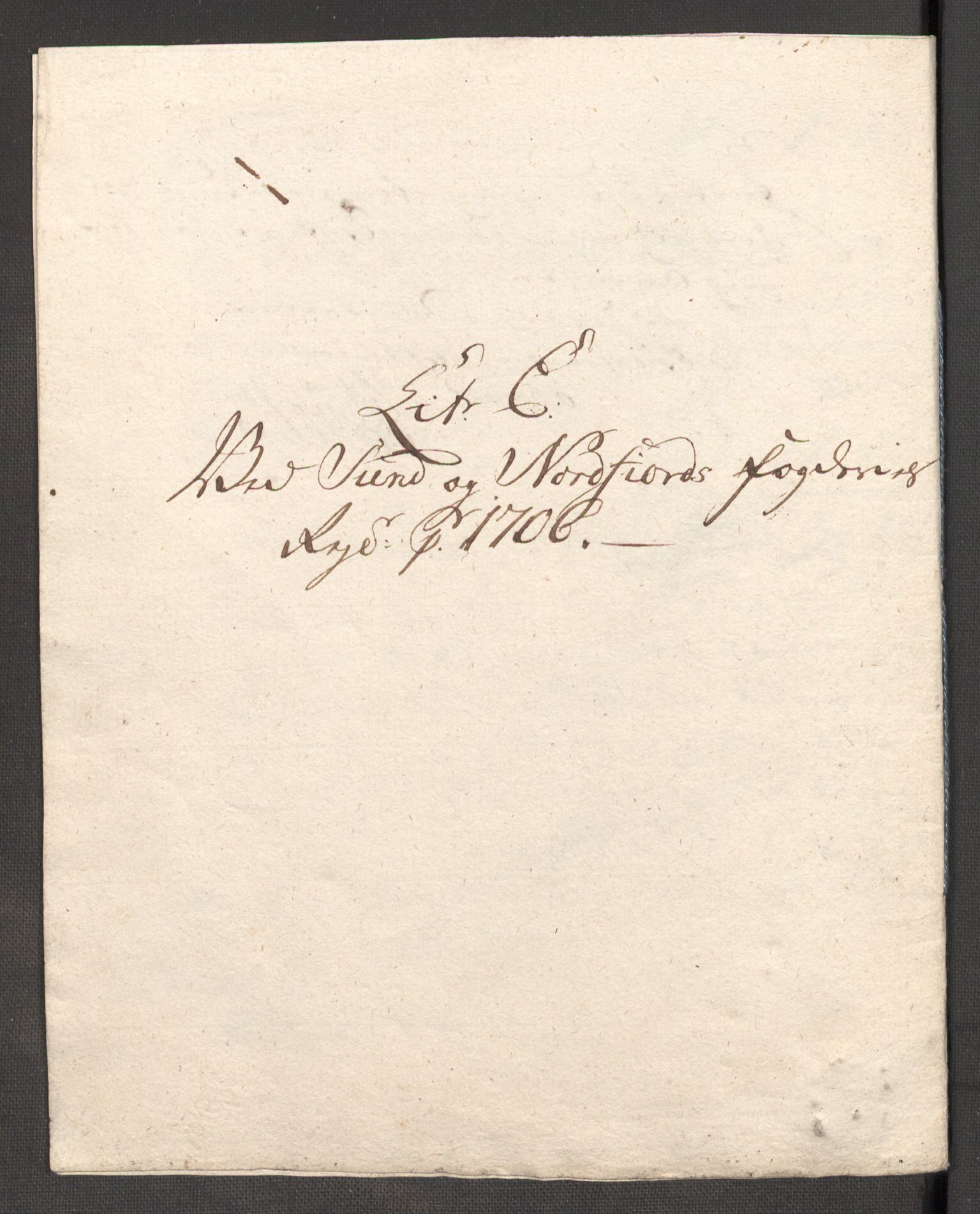 Rentekammeret inntil 1814, Reviderte regnskaper, Fogderegnskap, RA/EA-4092/R53/L3430: Fogderegnskap Sunn- og Nordfjord, 1706-1707, p. 145