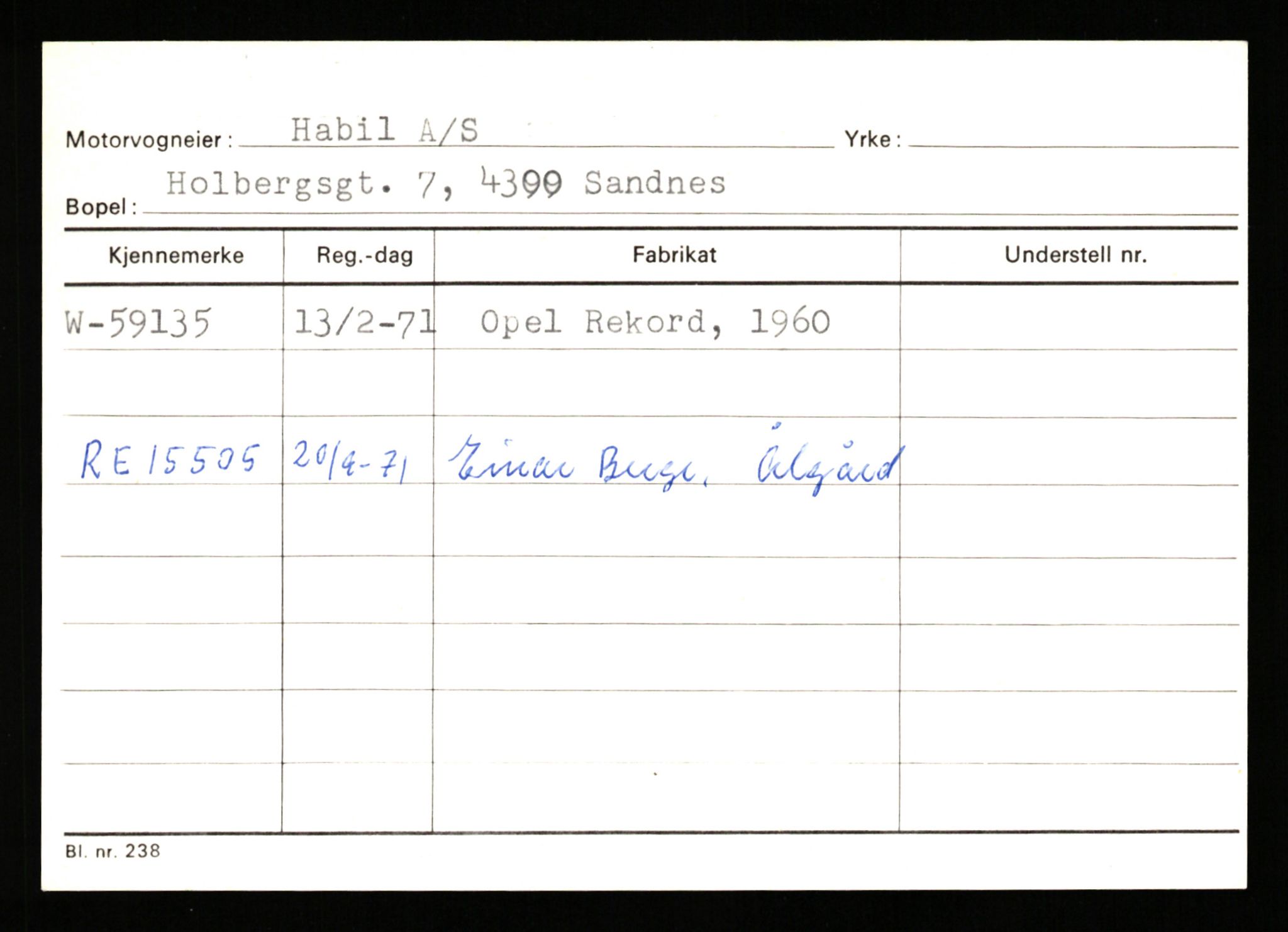 Stavanger trafikkstasjon, AV/SAST-A-101942/0/G/L0007: Registreringsnummer: 49019 - 67460, 1930-1971, p. 2165