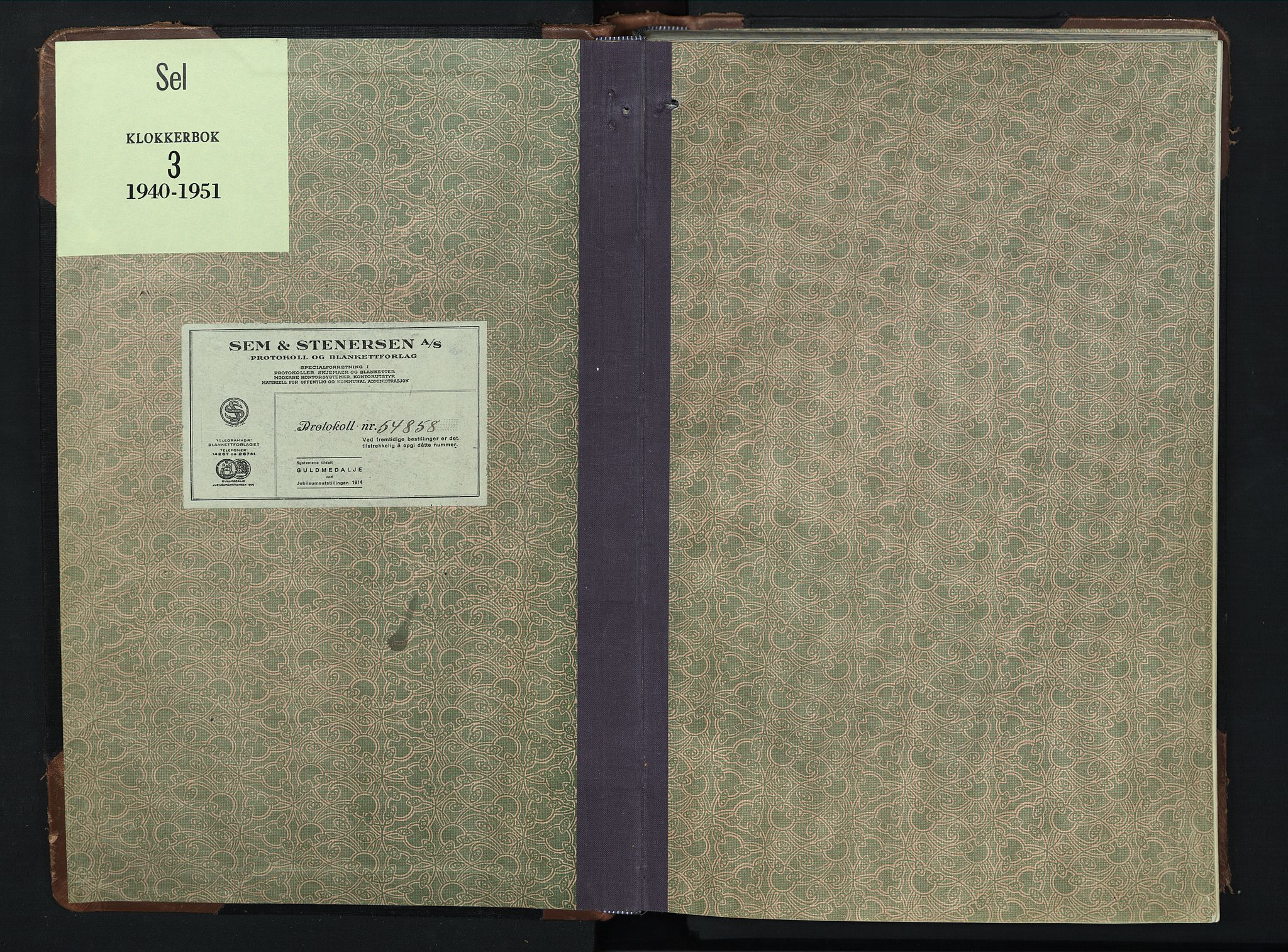 Sel prestekontor, SAH/PREST-074/H/Ha/Hab/L0003: Parish register (copy) no. 3, 1940-1951
