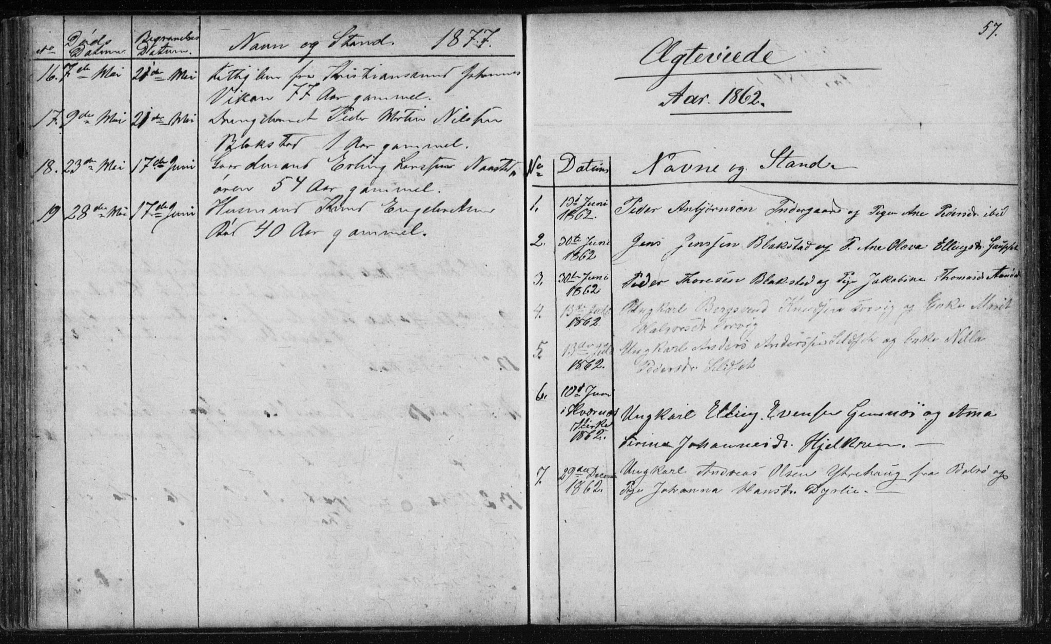 Ministerialprotokoller, klokkerbøker og fødselsregistre - Møre og Romsdal, SAT/A-1454/584/L0968: Parish register (copy) no. 584C01, 1862-1877, p. 57