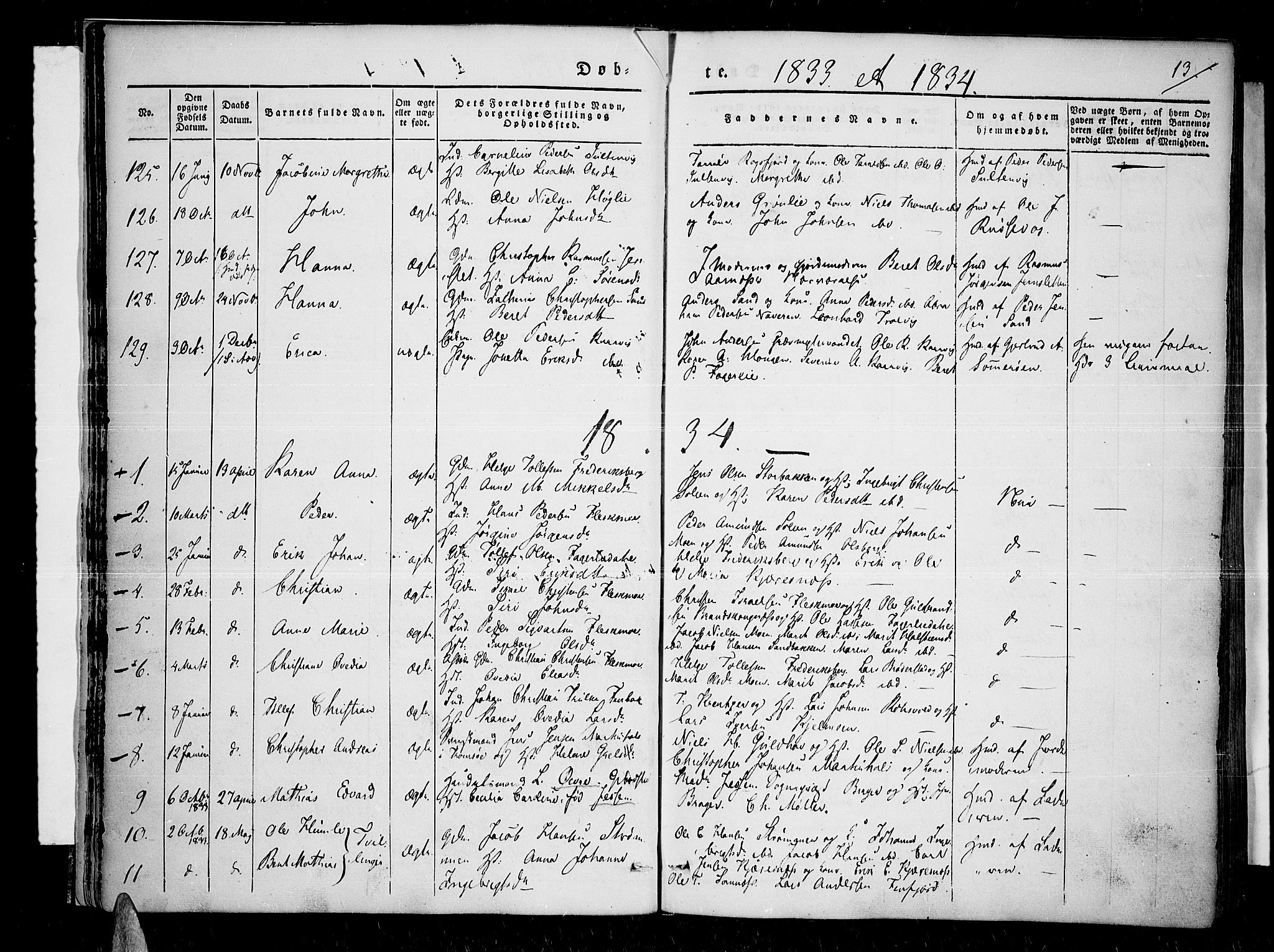 Lenvik sokneprestembete, SATØ/S-1310/H/Ha/Haa/L0004kirke: Parish register (official) no. 4, 1832-1844, p. 13