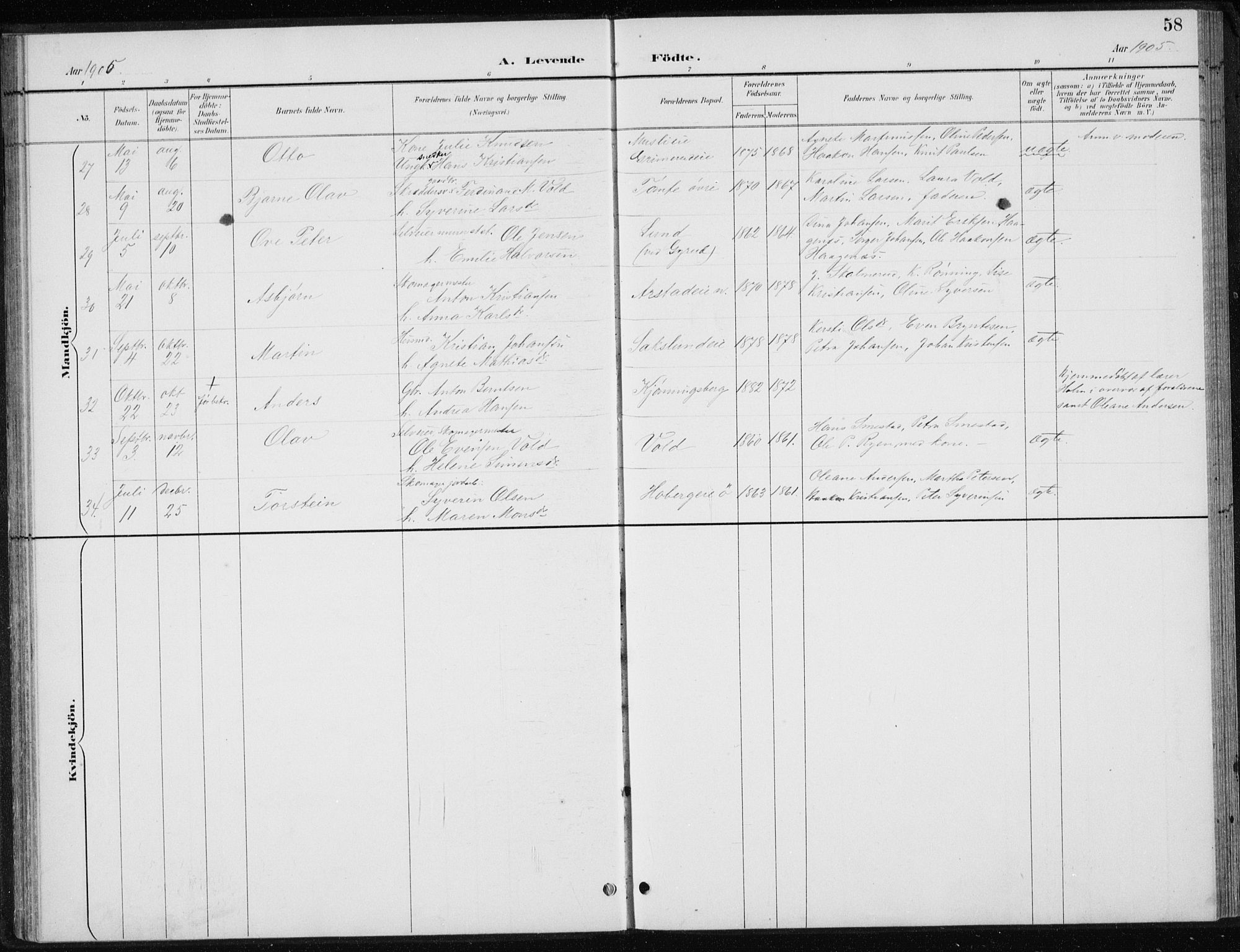 Stange prestekontor, AV/SAH-PREST-002/L/L0010: Parish register (copy) no. 10, 1894-1905, p. 58