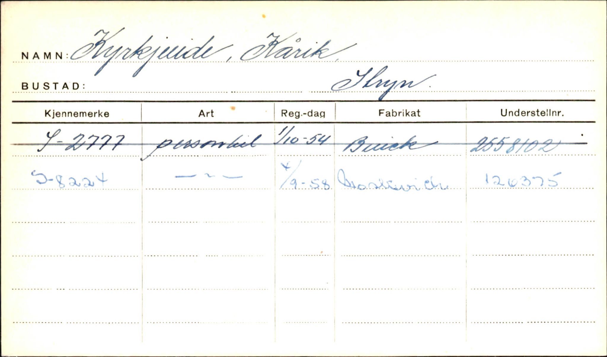 Statens vegvesen, Sogn og Fjordane vegkontor, AV/SAB-A-5301/4/F/L0001B: Eigarregister Fjordane til 1.6.1961, 1930-1961, p. 374