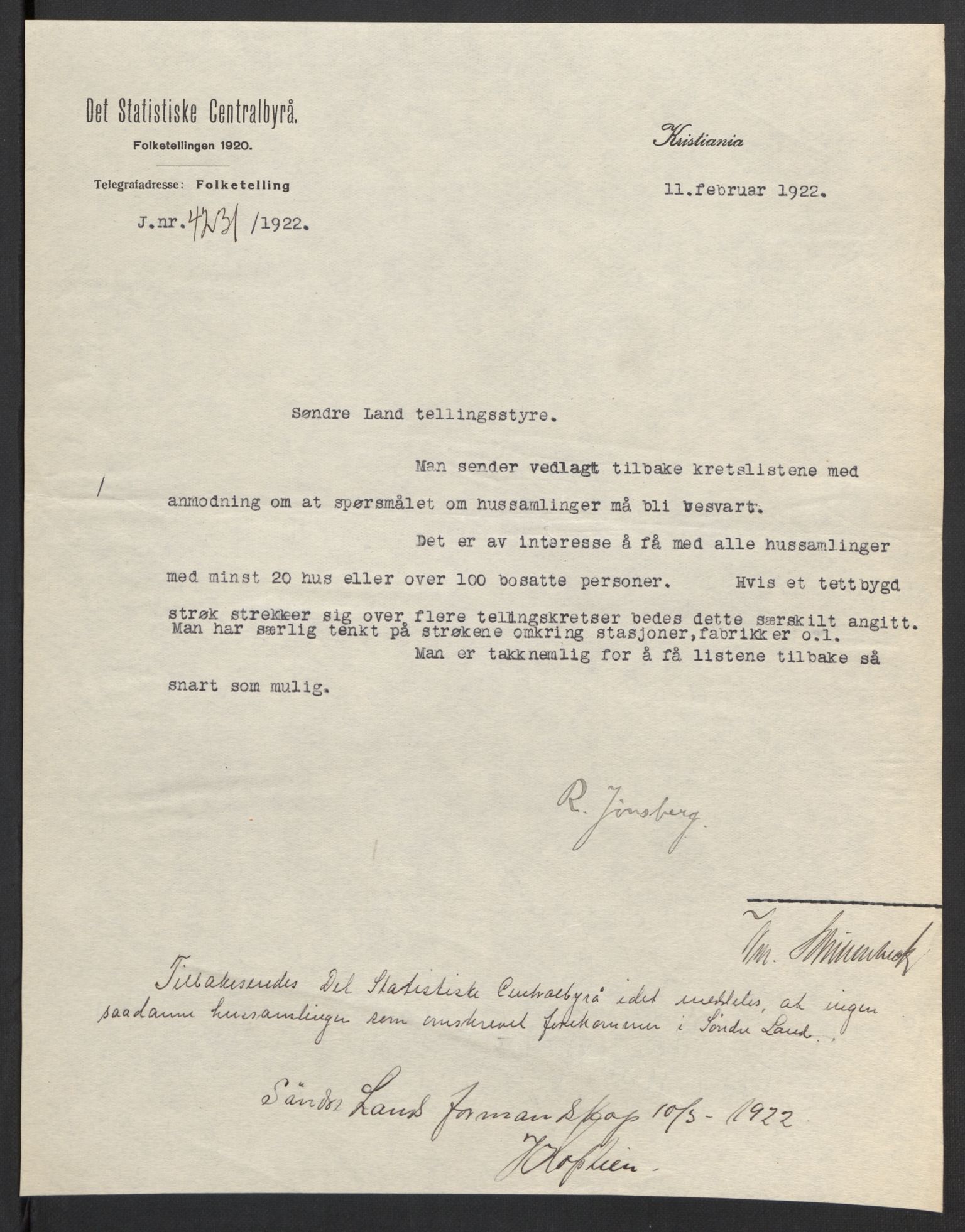 SAH, 1920 census for Søndre Land, 1920, p. 5