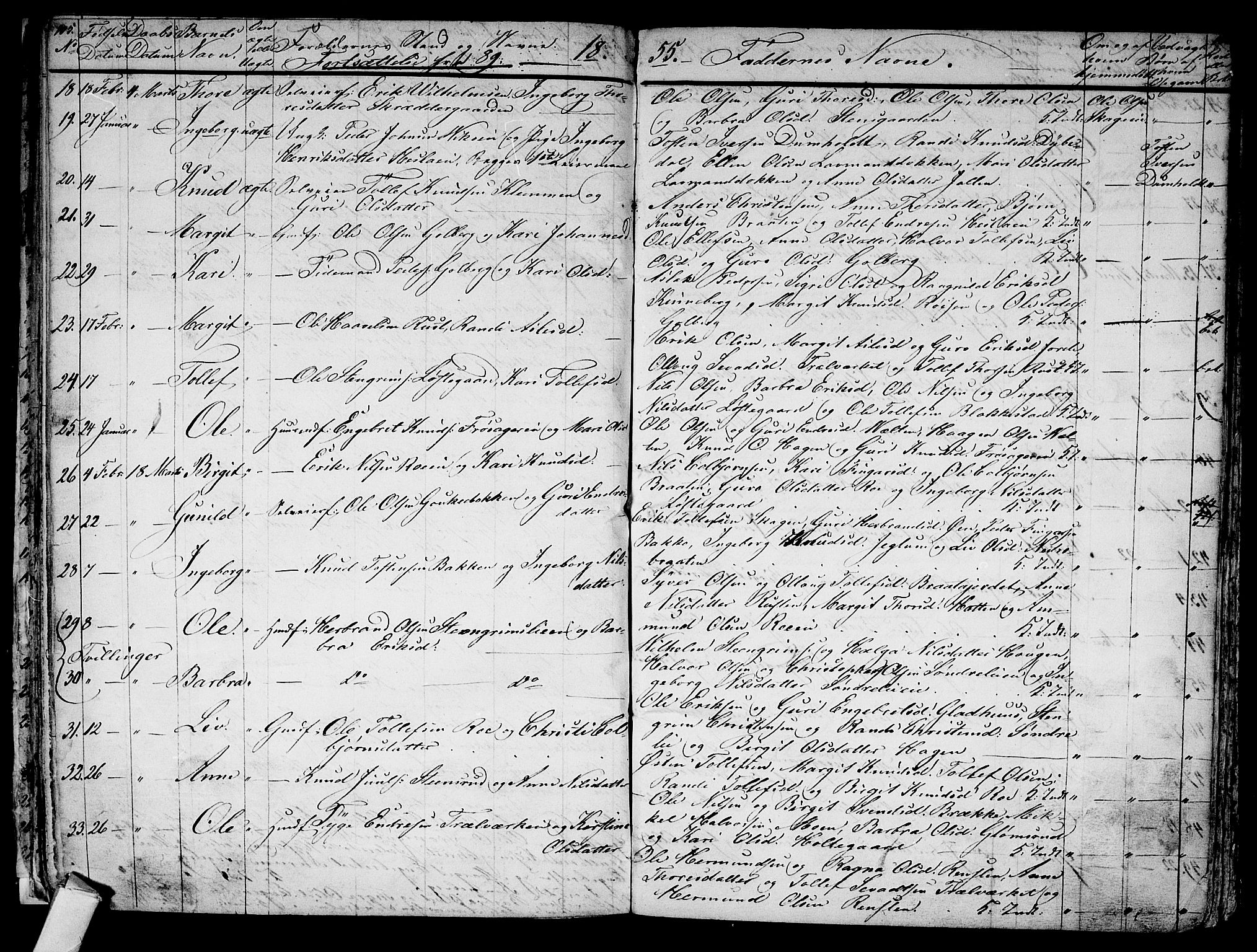 Gol kirkebøker, AV/SAKO-A-226/G/Ga/L0001: Parish register (copy) no. I 1, 1841-1860, p. 105-106