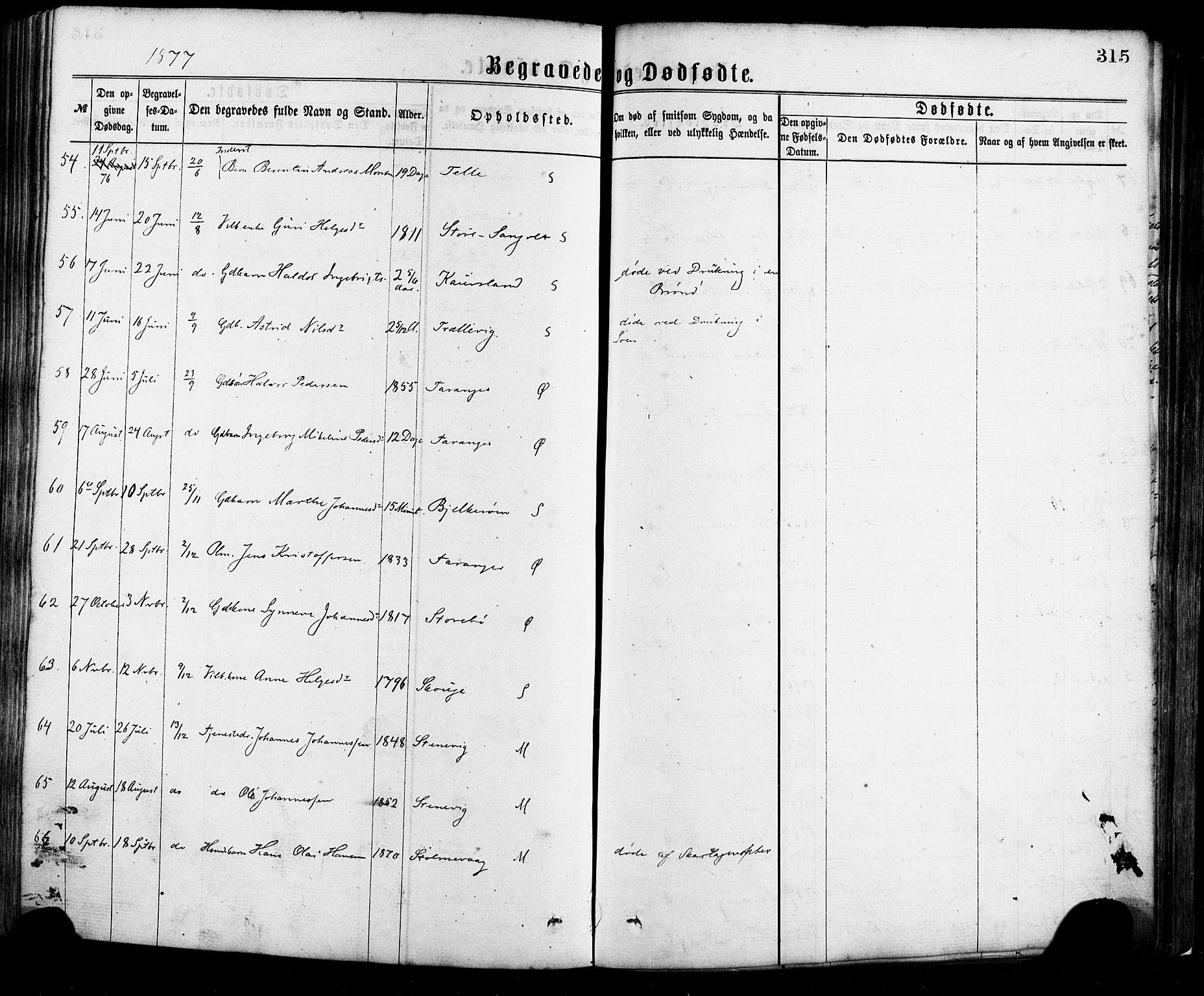 Sund sokneprestembete, AV/SAB-A-99930: Parish register (official) no. A 15, 1867-1881, p. 315