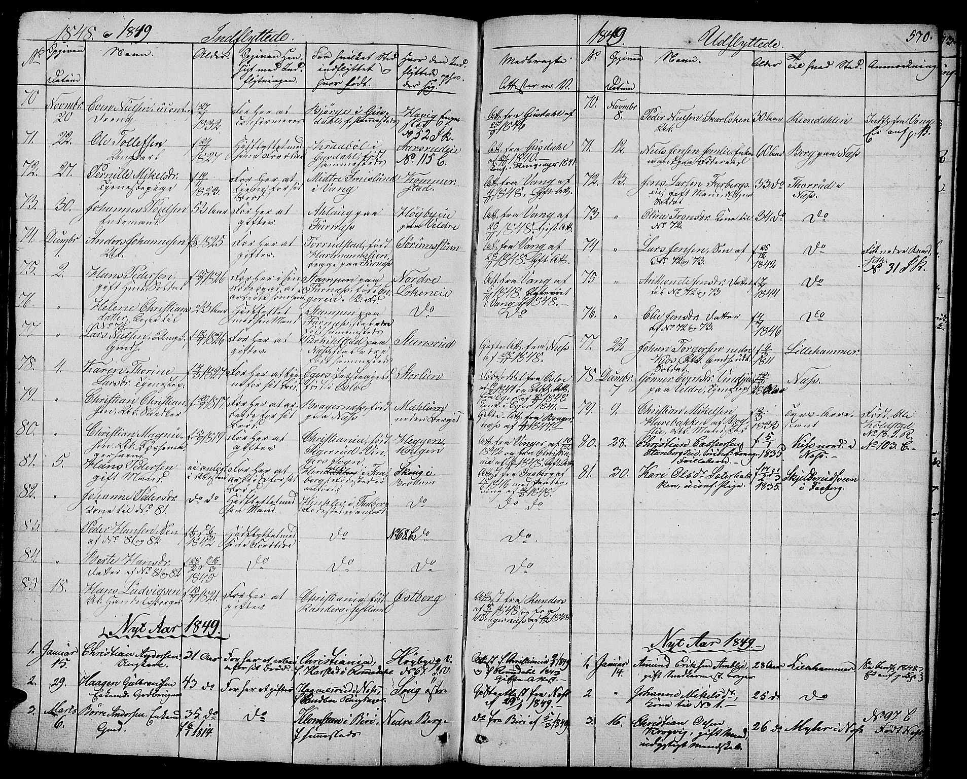 Ringsaker prestekontor, AV/SAH-PREST-014/L/La/L0005: Parish register (copy) no. 5, 1839-1850, p. 570