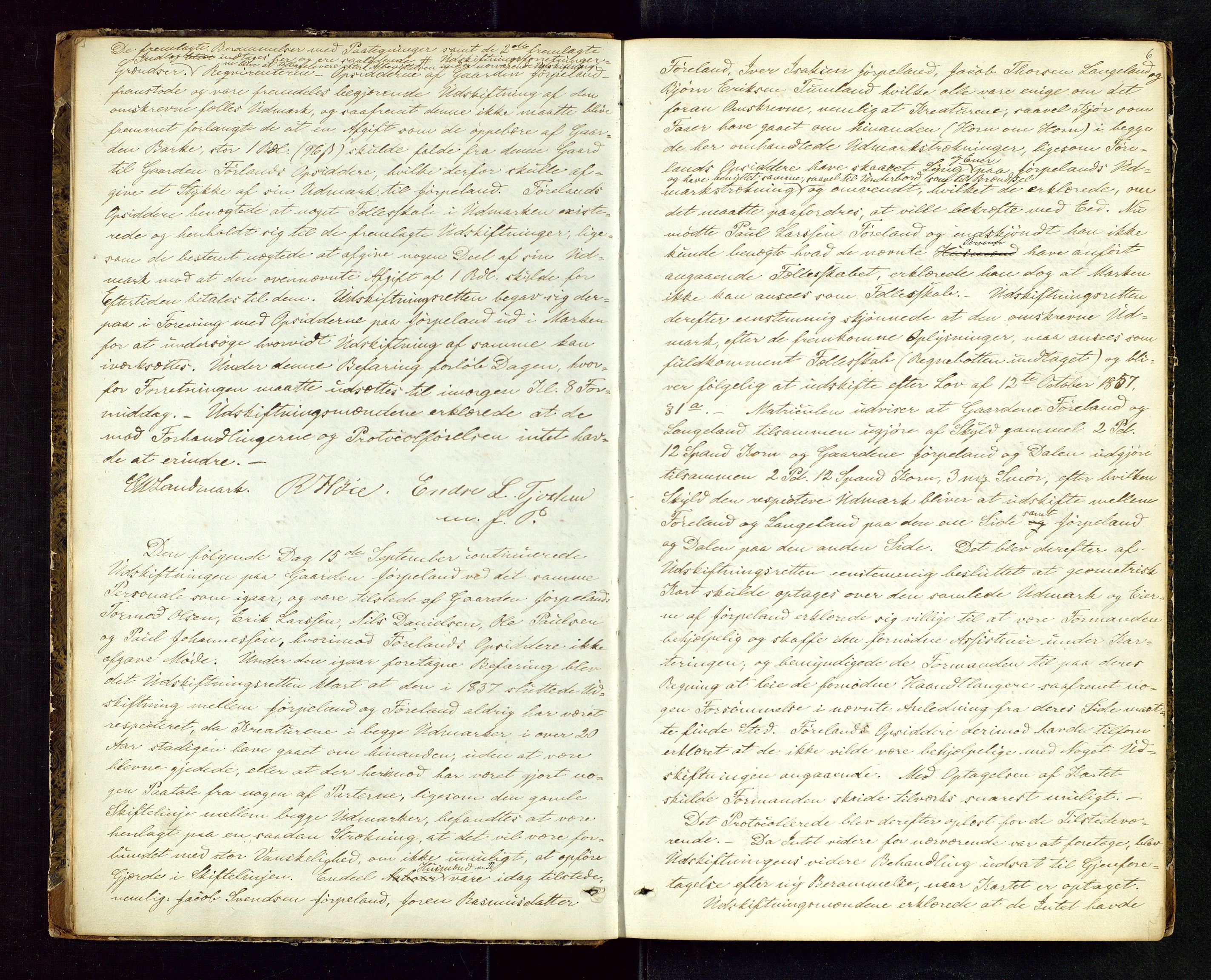 Rogaland jordskifterett, AV/SAST-A-102426/Oa/L0029: Forhandlingsprotokoll, 1863-1866, p. 6