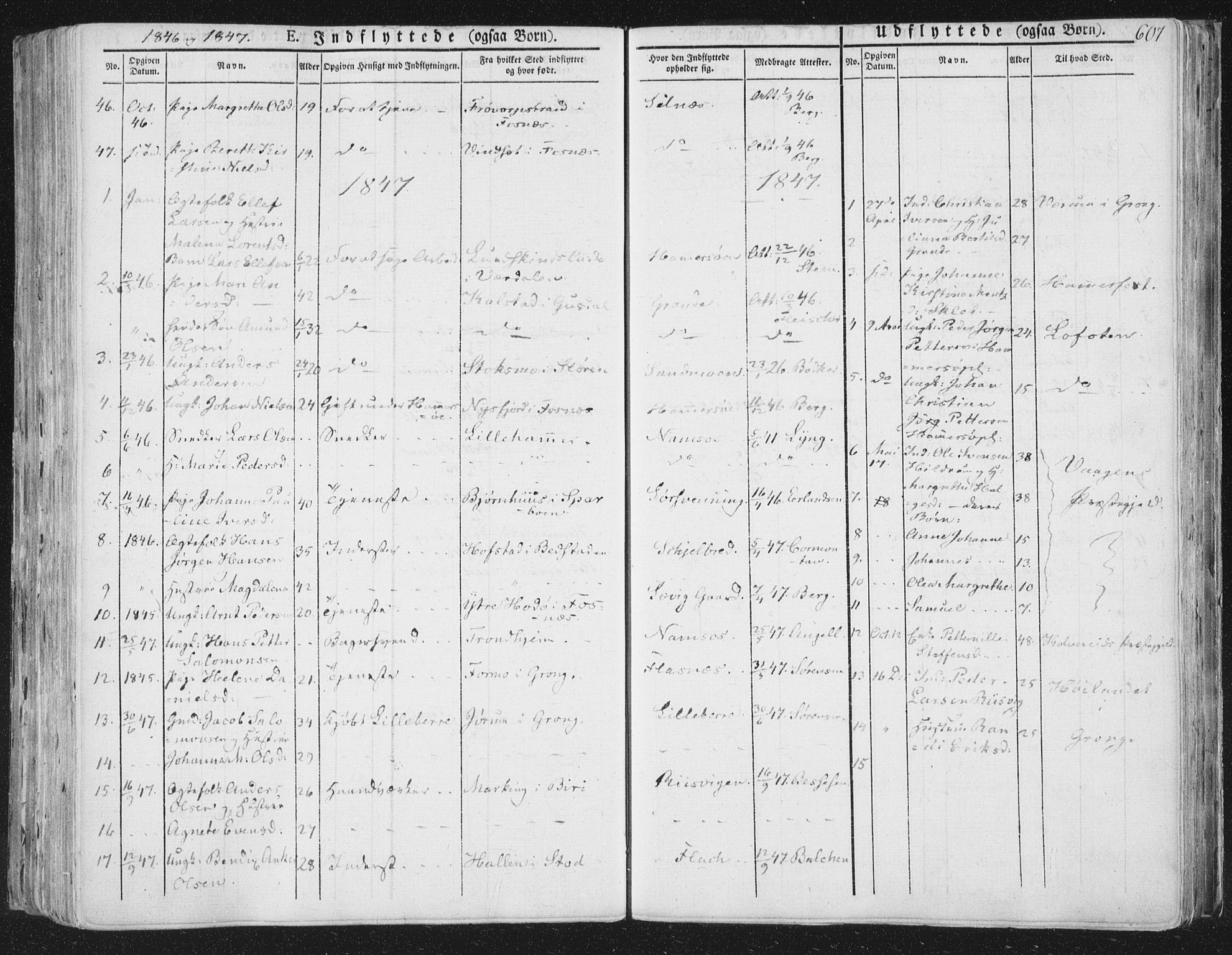 Ministerialprotokoller, klokkerbøker og fødselsregistre - Nord-Trøndelag, SAT/A-1458/764/L0552: Parish register (official) no. 764A07b, 1824-1865, p. 607