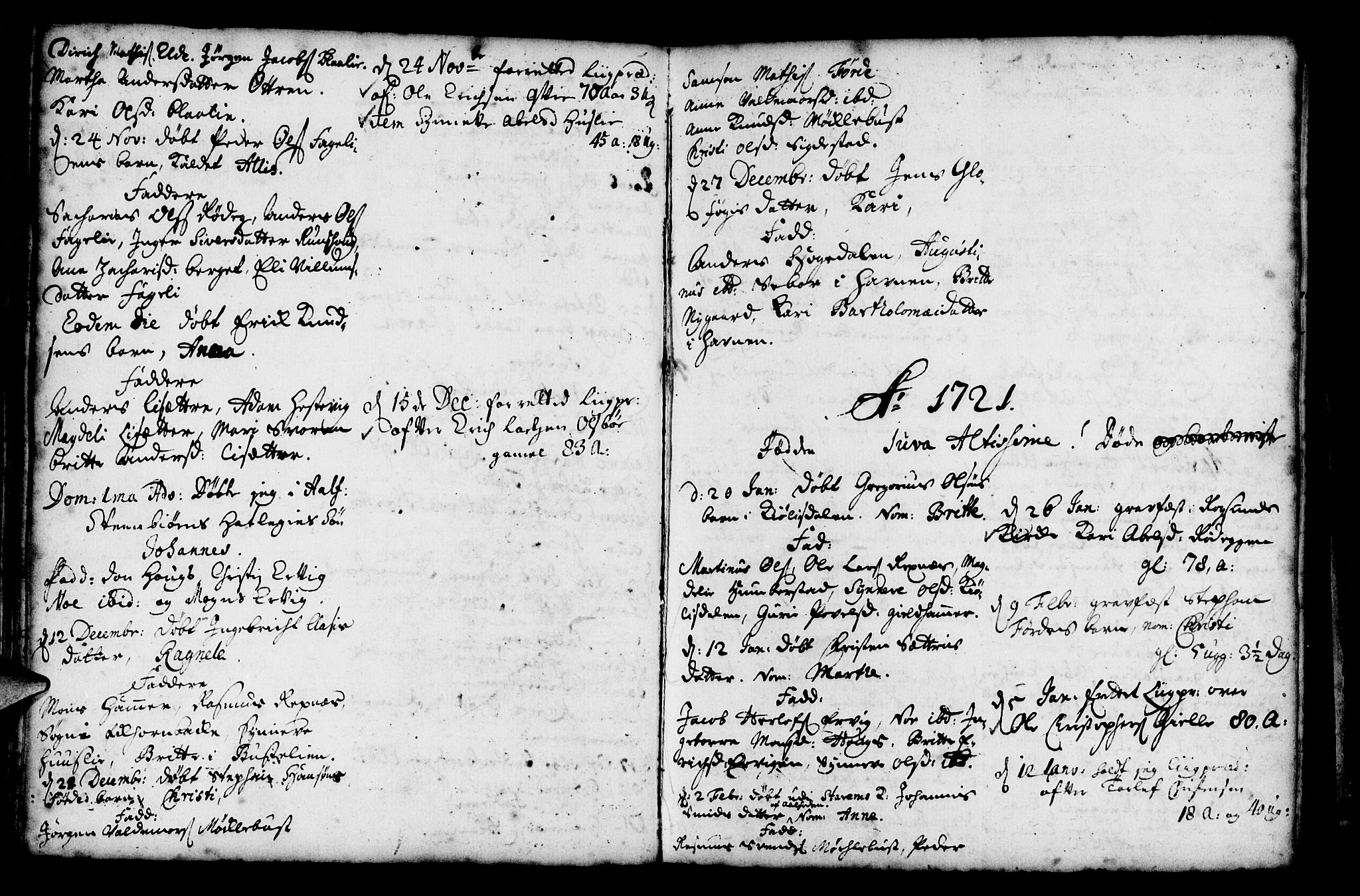 Davik sokneprestembete, SAB/A-79701/H/Haa/Haaa/L0001: Parish register (official) no. A 1, 1710-1742, p. 51