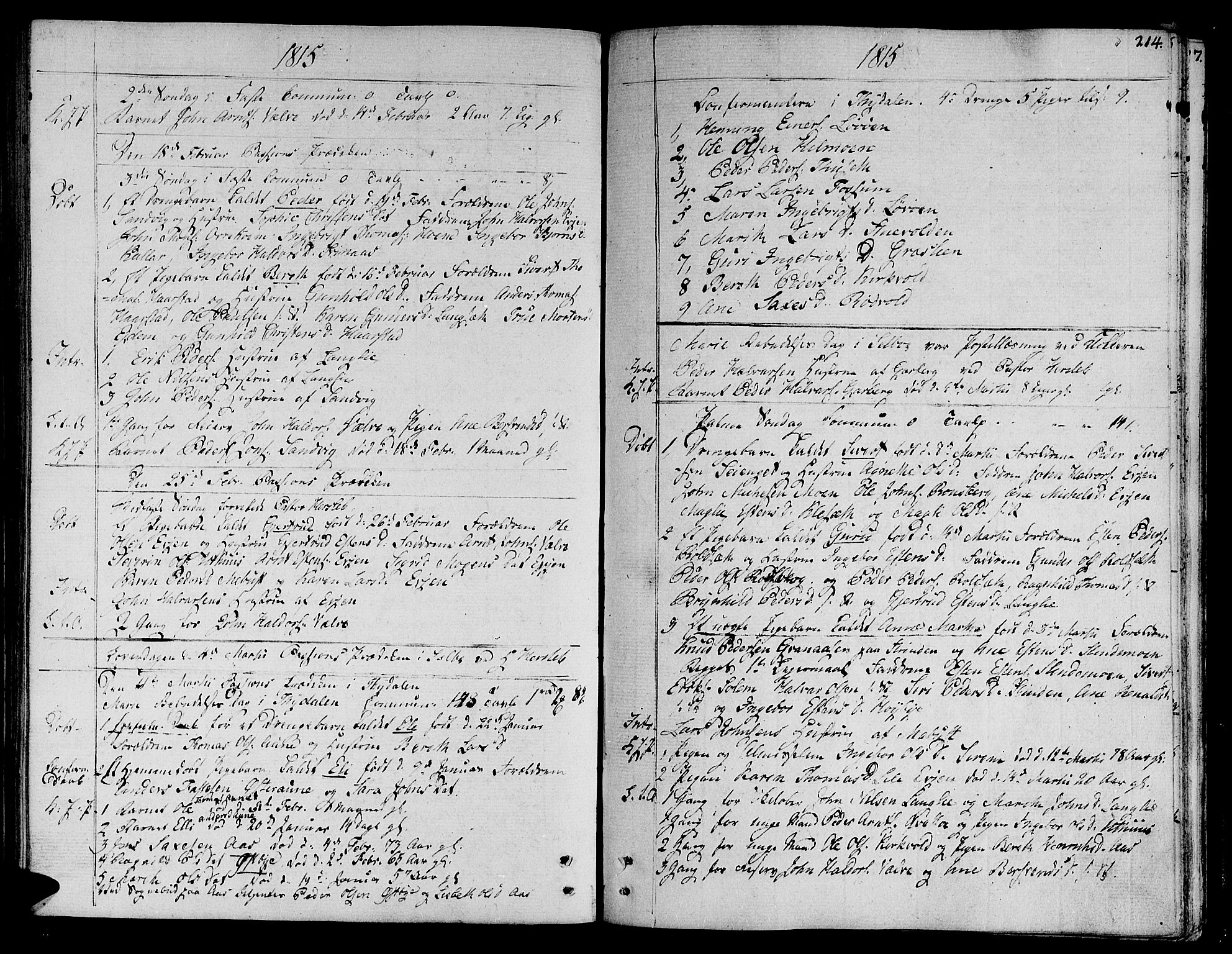 Ministerialprotokoller, klokkerbøker og fødselsregistre - Sør-Trøndelag, SAT/A-1456/695/L1140: Parish register (official) no. 695A03, 1801-1815, p. 214