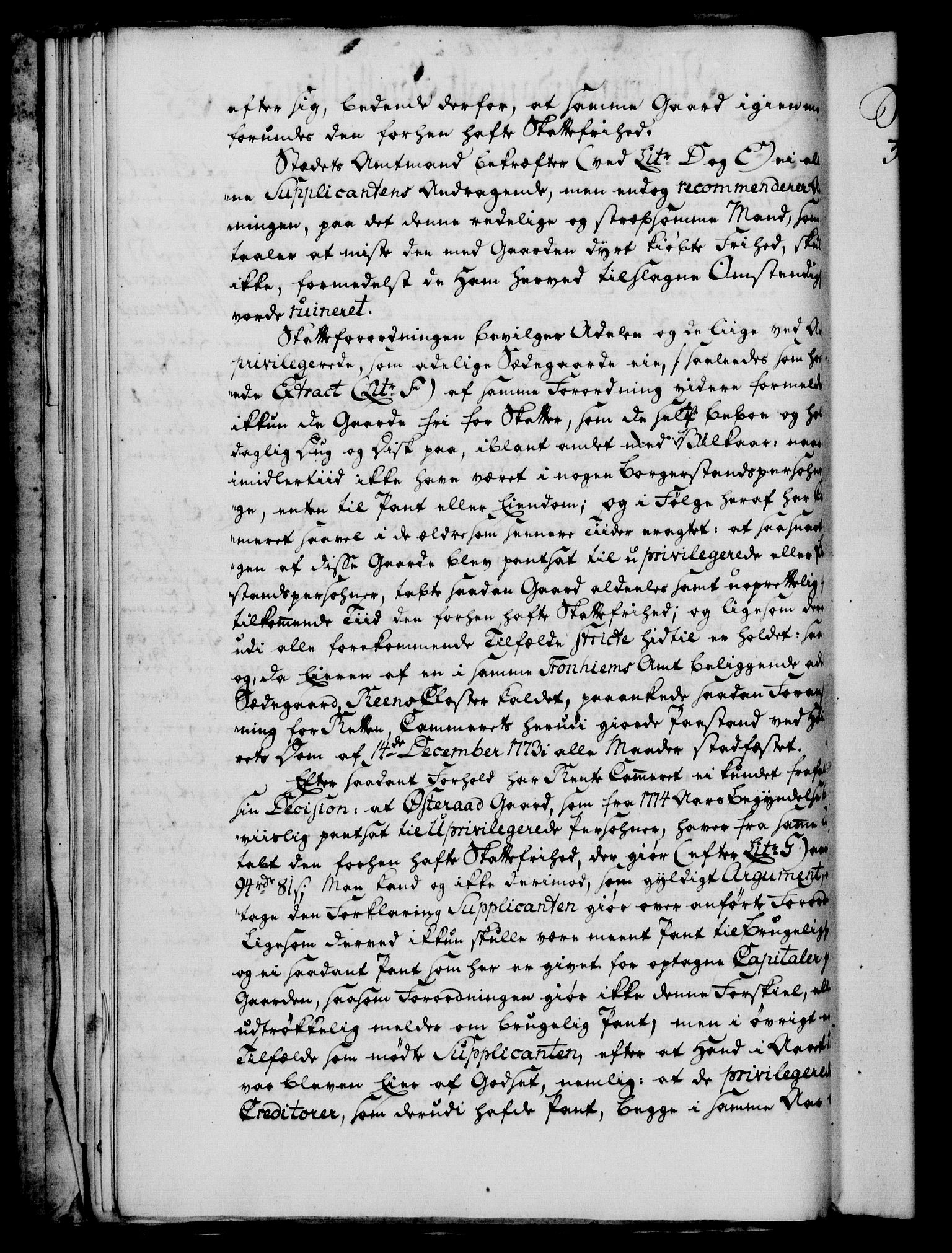 Rentekammeret, Kammerkanselliet, AV/RA-EA-3111/G/Gf/Gfa/L0058: Norsk relasjons- og resolusjonsprotokoll (merket RK 52.58), 1776, p. 45