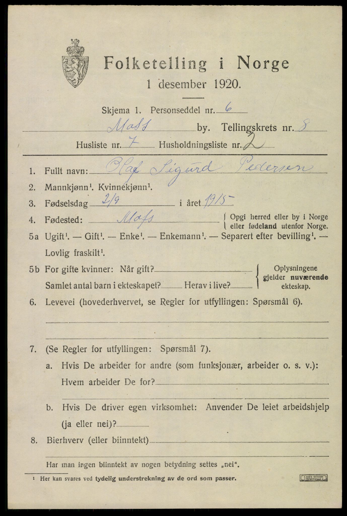 SAO, 1920 census for Moss, 1920, p. 21963