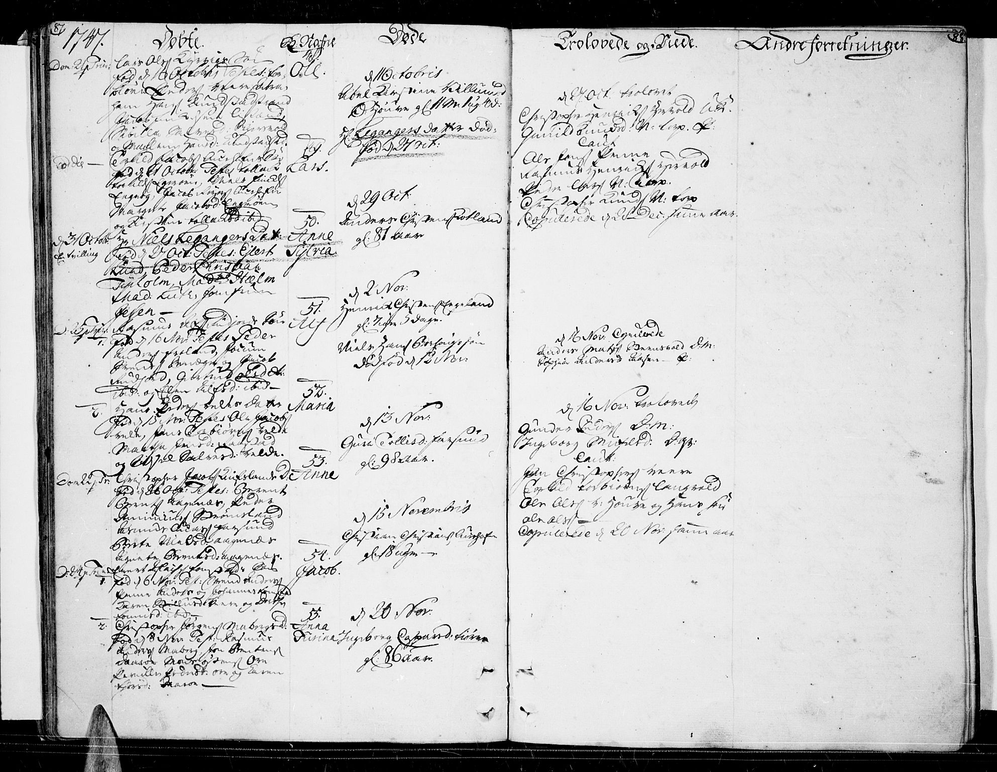 Lista sokneprestkontor, AV/SAK-1111-0027/F/Fa/L0003: Parish register (official) no. A 3 /1, 1743-1767, p. 87-88