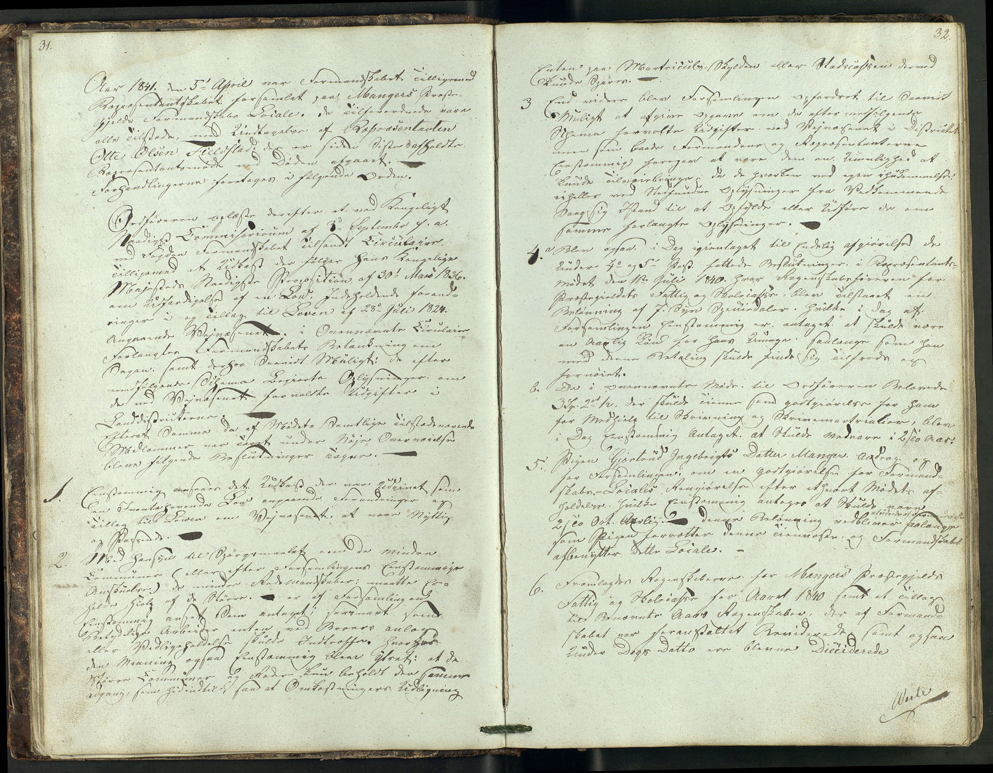 Manger kommune. Formannskapet, IKAH/1261-021/A/Aa/L0001A: Møtebok for Manger formannskap, heradsstyre og soknestyre, 1837-1858, p. 17