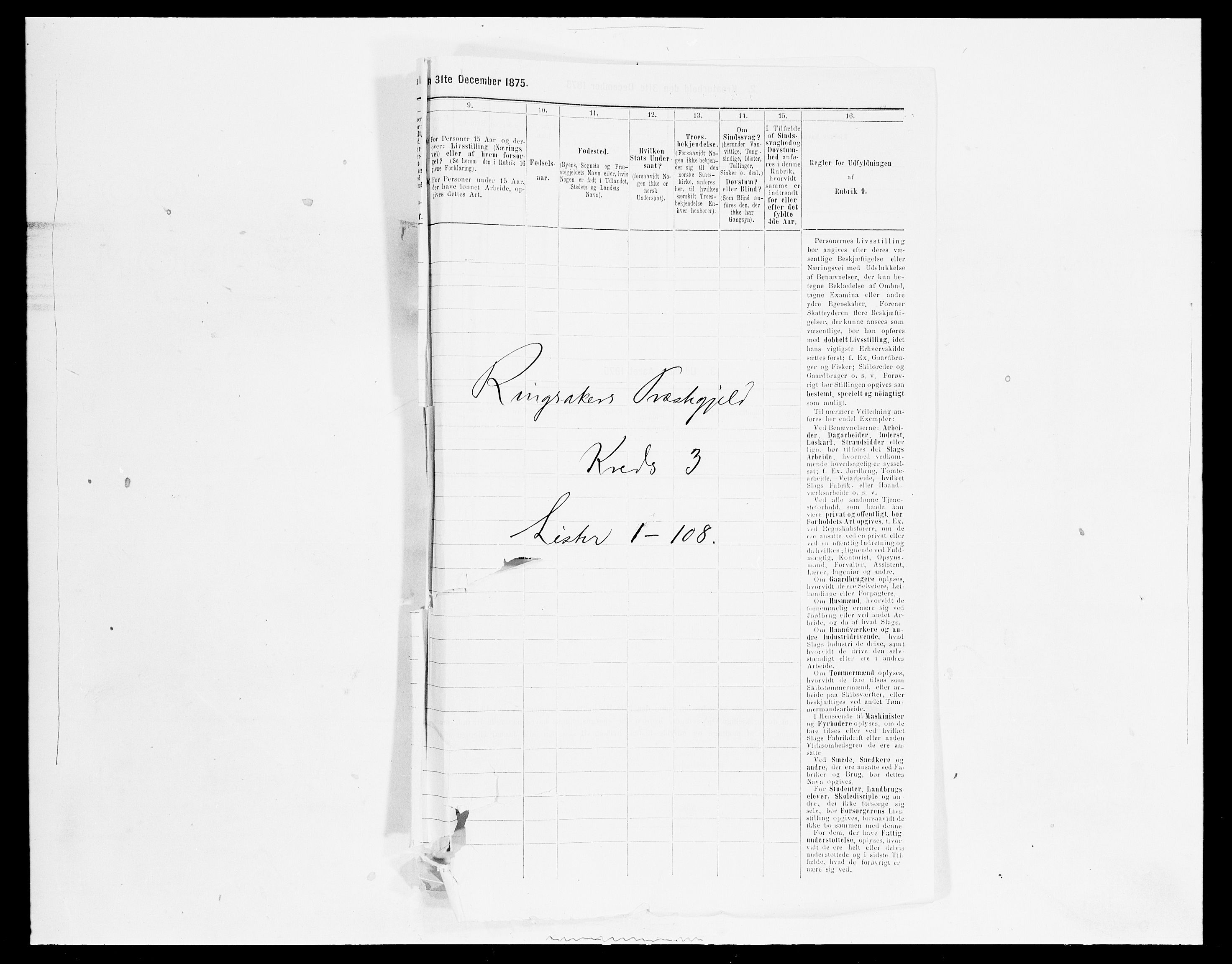 SAH, 1875 census for 0412P Ringsaker, 1875, p. 614