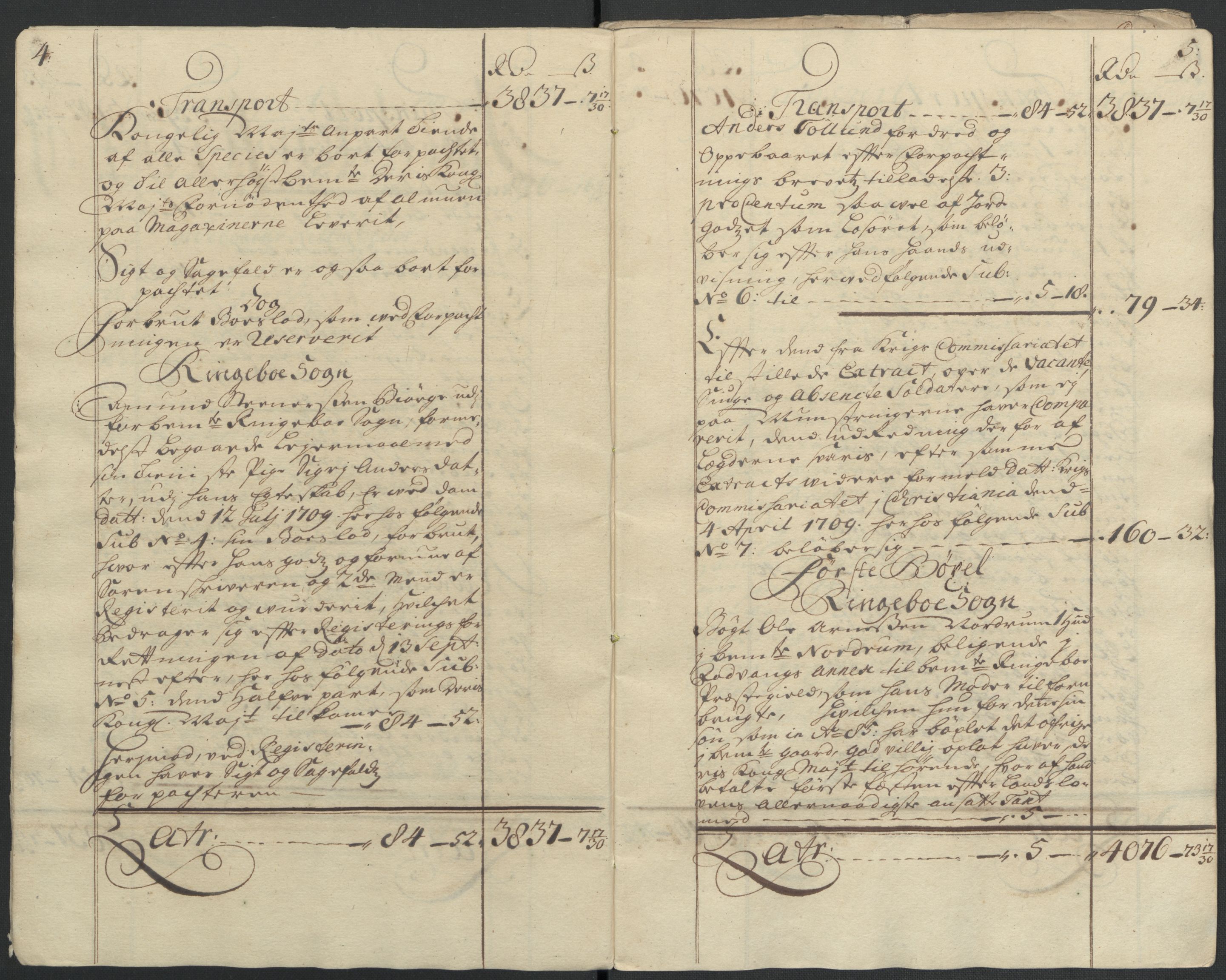 Rentekammeret inntil 1814, Reviderte regnskaper, Fogderegnskap, RA/EA-4092/R17/L1179: Fogderegnskap Gudbrandsdal, 1708-1710, p. 157