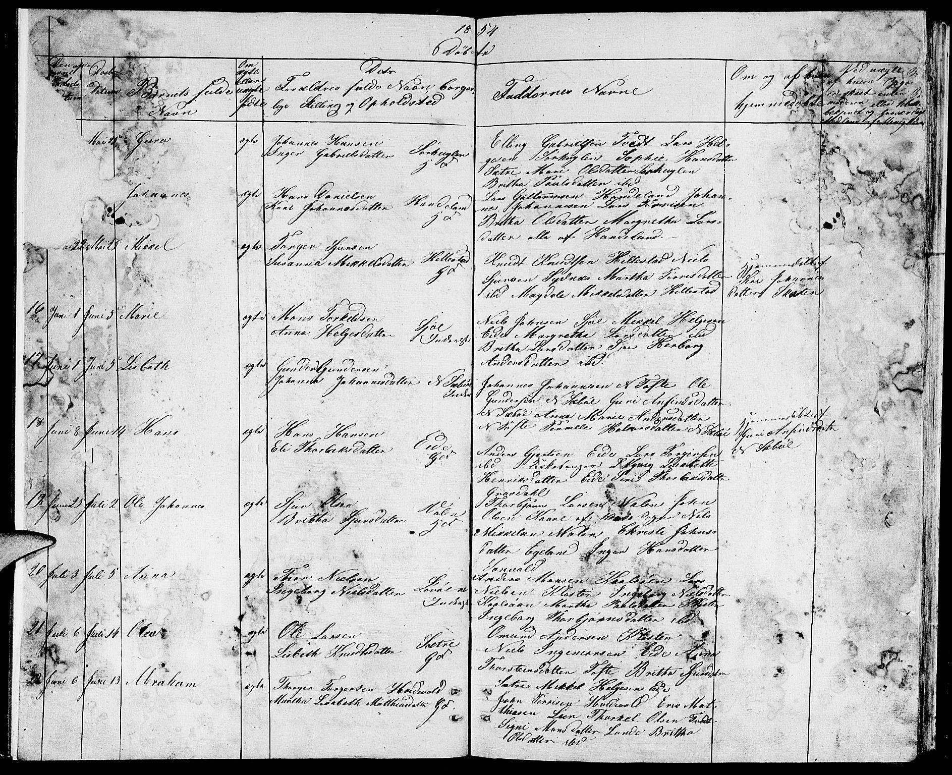 Fjelberg sokneprestembete, SAB/A-75201/H/Hab: Parish register (copy) no. B 2, 1854-1868