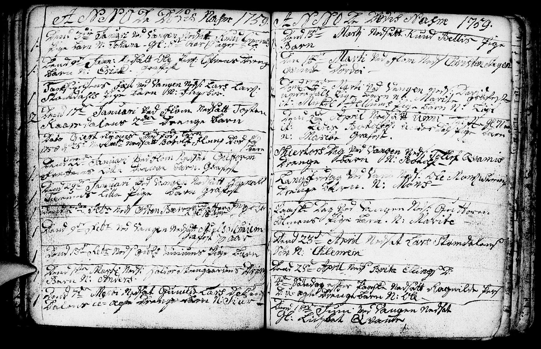 Aurland sokneprestembete, SAB/A-99937/H/Ha/Haa/L0003: Parish register (official) no. A 3, 1735-1761, p. 133