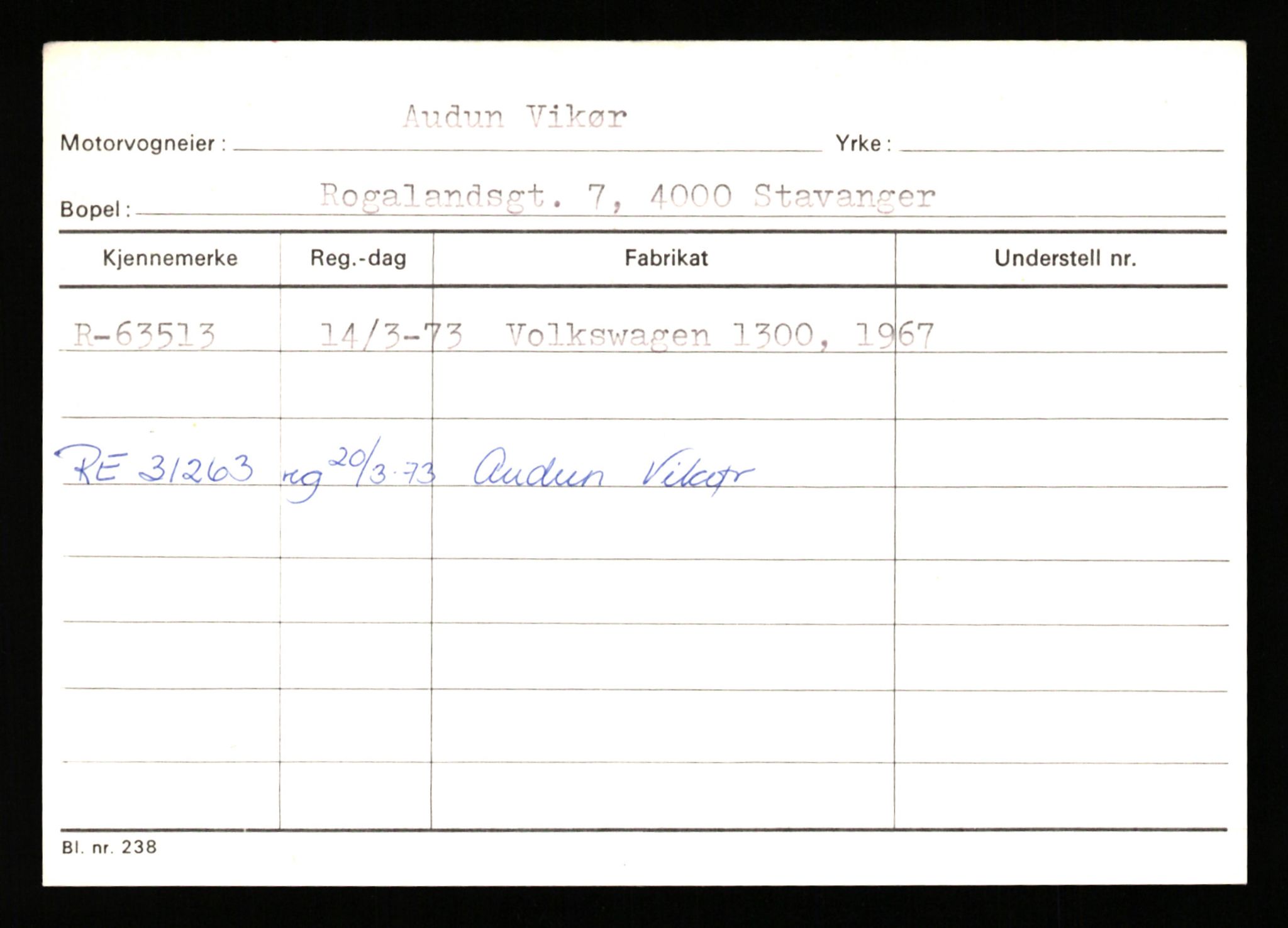 Stavanger trafikkstasjon, SAST/A-101942/0/G/L0007: Registreringsnummer: 49019 - 67460, 1930-1971, p. 2779