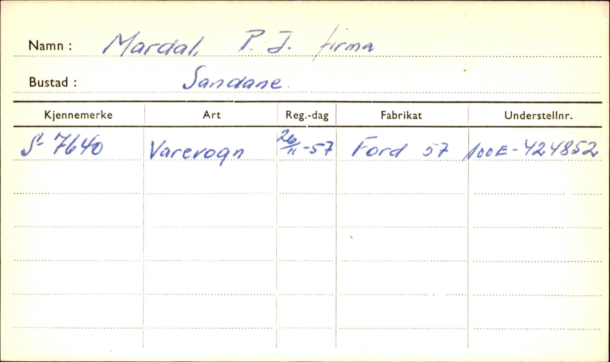 Statens vegvesen, Sogn og Fjordane vegkontor, AV/SAB-A-5301/4/F/L0001D: Eigarregister Fjordane til 1.6.1961, 1930-1961, p. 552