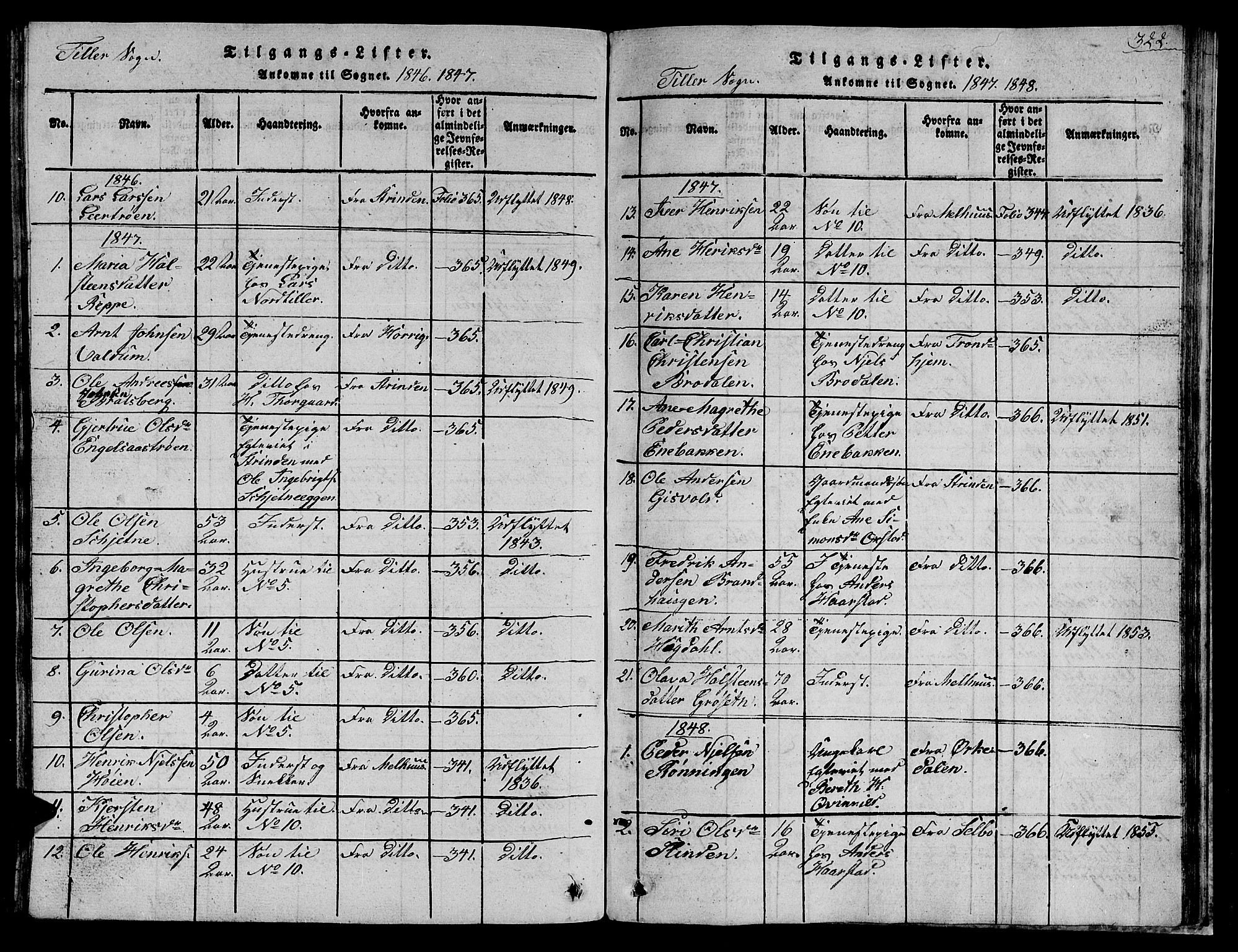 Ministerialprotokoller, klokkerbøker og fødselsregistre - Sør-Trøndelag, SAT/A-1456/621/L0458: Parish register (copy) no. 621C01, 1816-1865, p. 322
