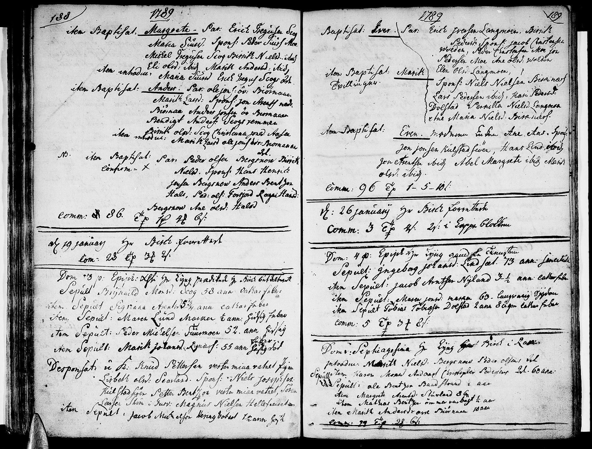 Ministerialprotokoller, klokkerbøker og fødselsregistre - Nordland, AV/SAT-A-1459/820/L0286: Parish register (official) no. 820A07, 1780-1799, p. 188-189