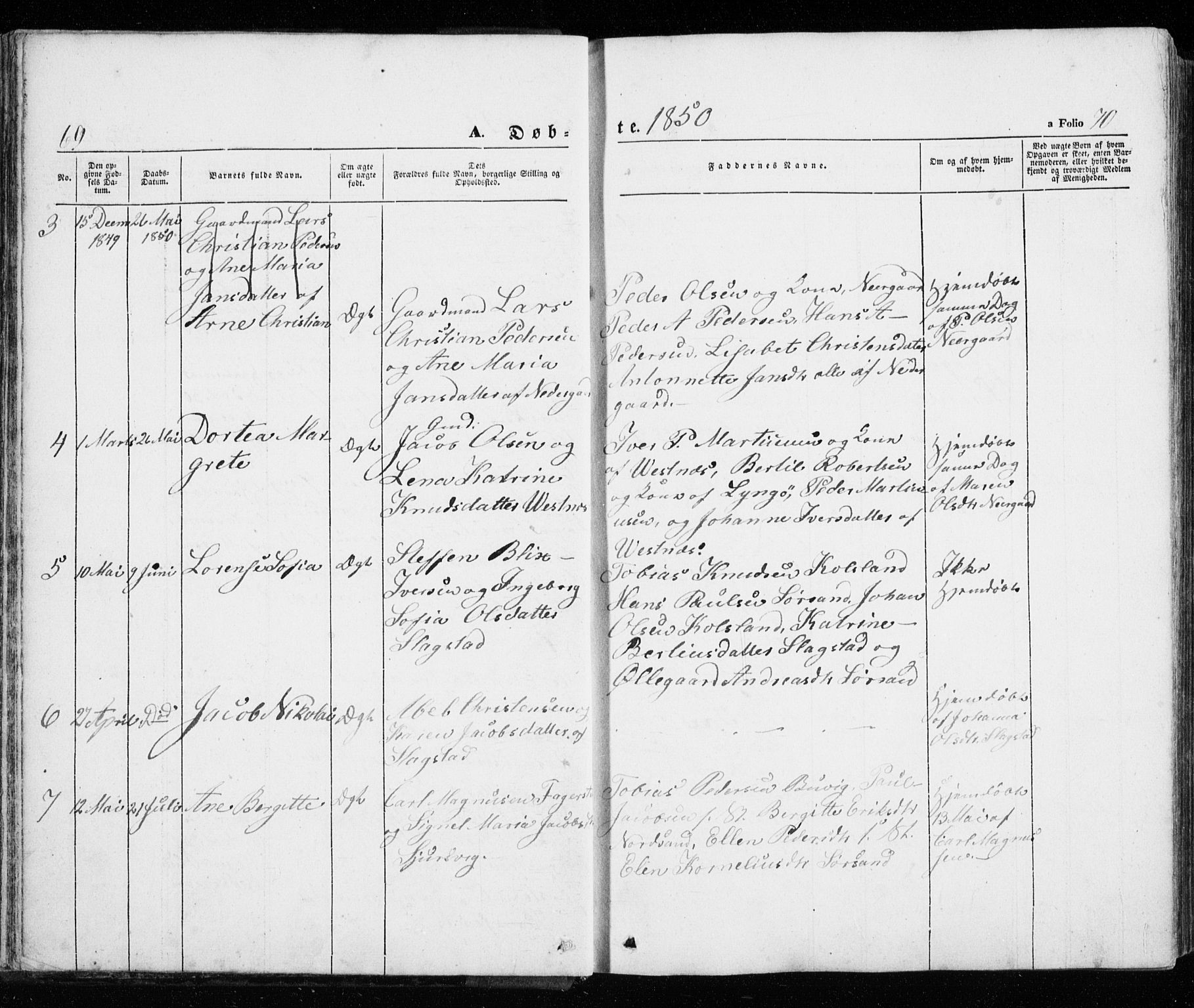 Trondenes sokneprestkontor, SATØ/S-1319/H/Ha/L0010kirke: Parish register (official) no. 10, 1840-1865, p. 69-70