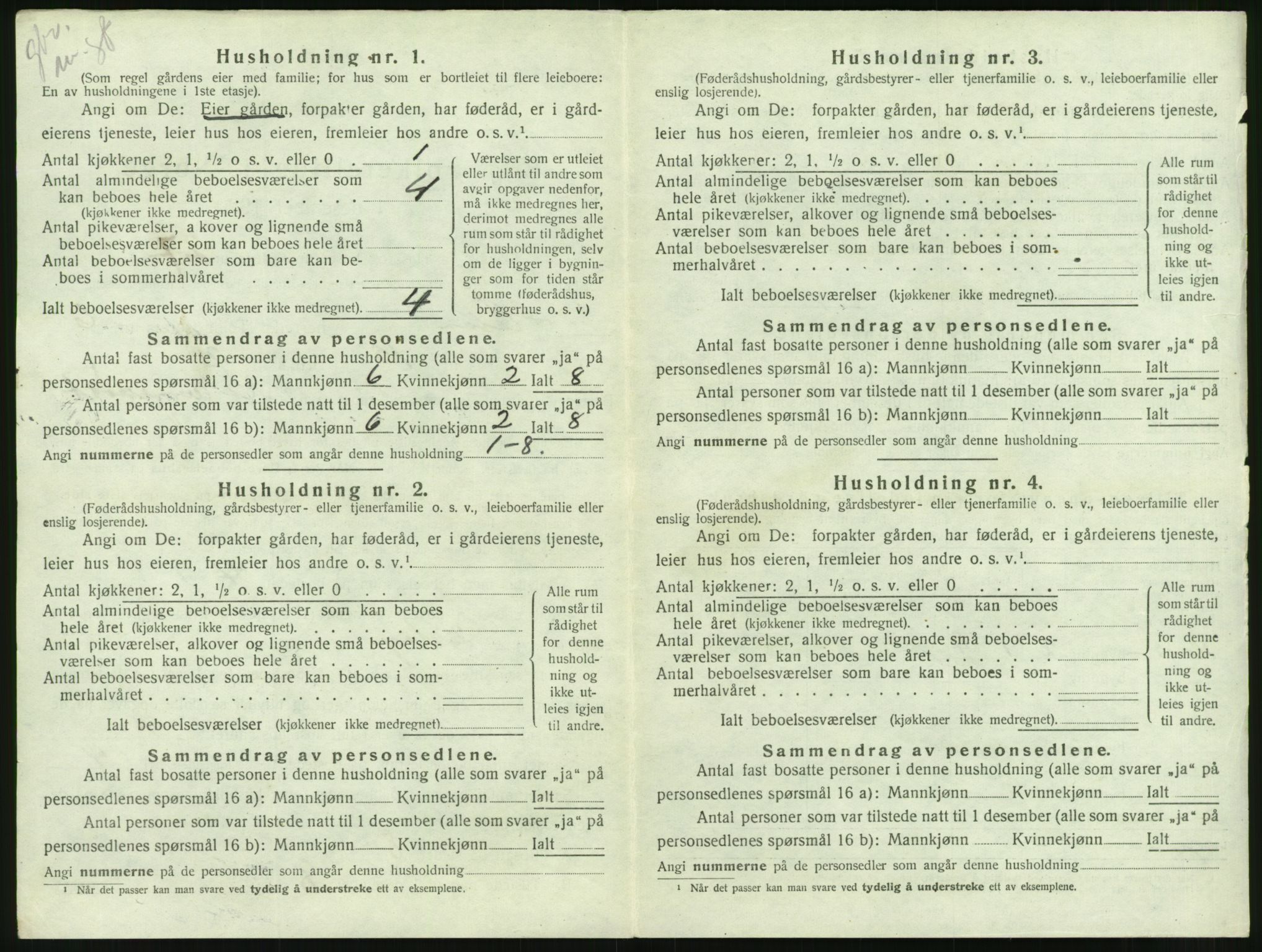 SAT, 1920 census for Halsa, 1920, p. 377