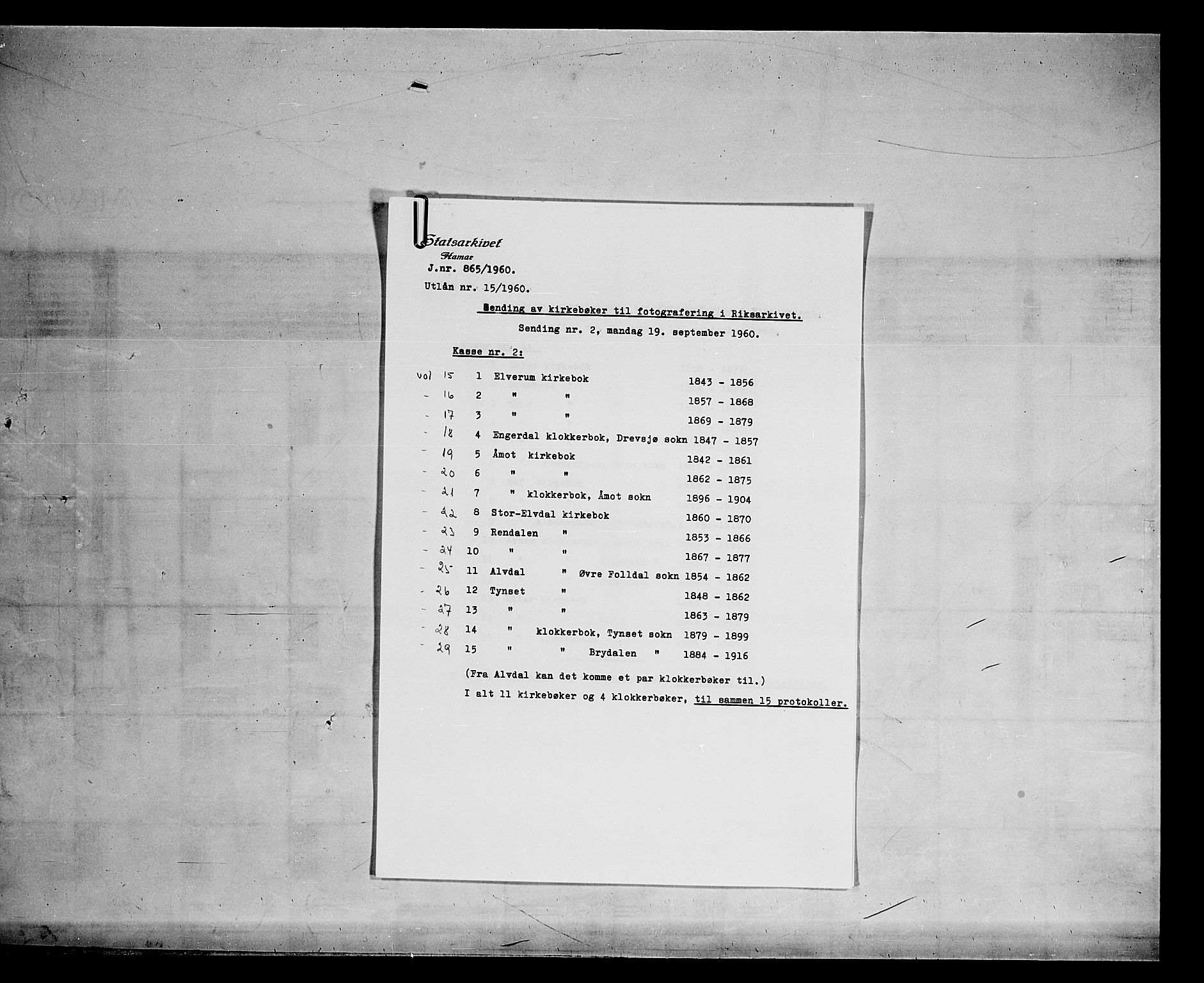Elverum prestekontor, SAH/PREST-044/H/Ha/Haa/L0010: Parish register (official) no. 10, 1857-1868