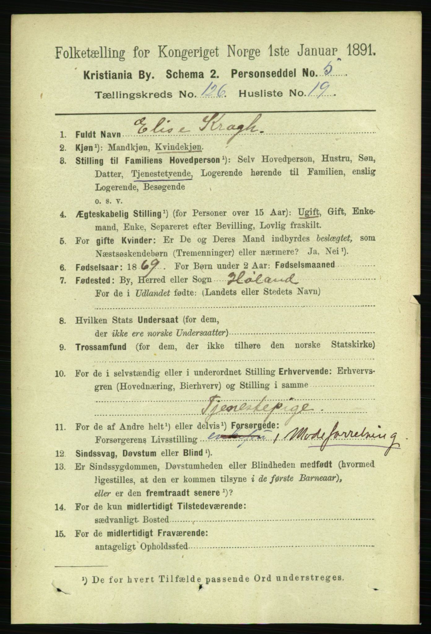 RA, 1891 census for 0301 Kristiania, 1891, p. 67684