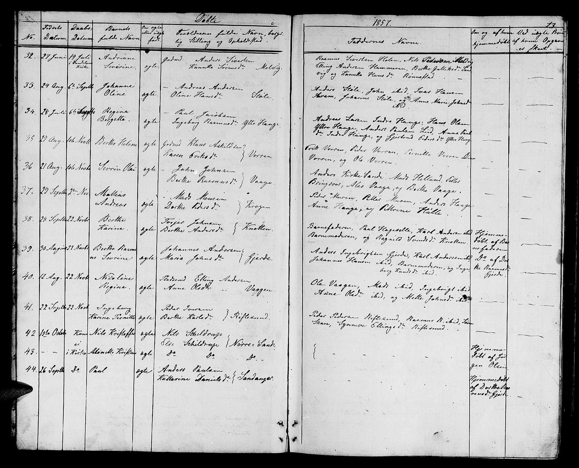 Ministerialprotokoller, klokkerbøker og fødselsregistre - Møre og Romsdal, AV/SAT-A-1454/503/L0047: Parish register (copy) no. 503C02, 1854-1884, p. 13