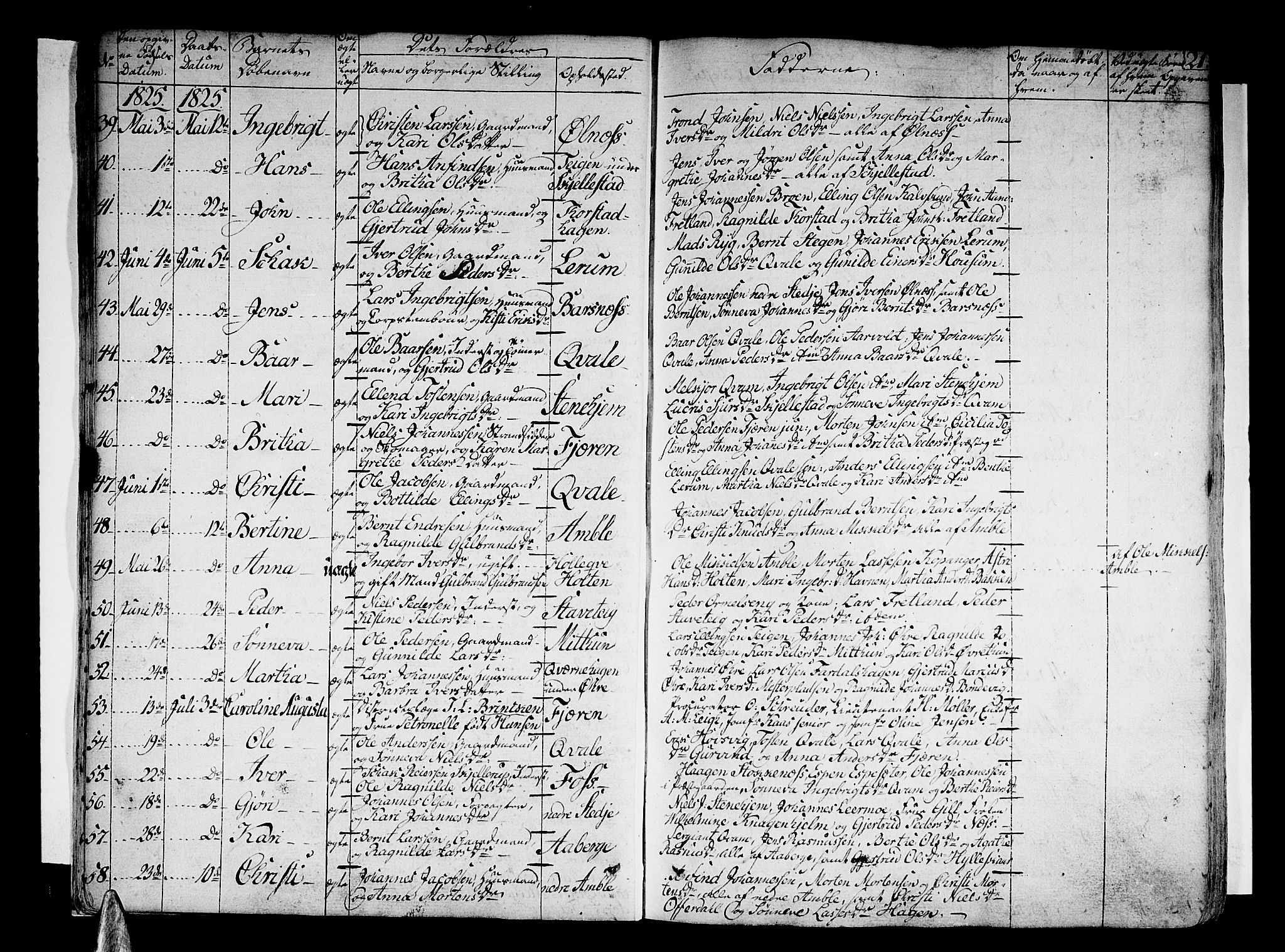 Sogndal sokneprestembete, AV/SAB-A-81301/H/Haa/Haaa/L0010: Parish register (official) no. A 10, 1821-1838, p. 21