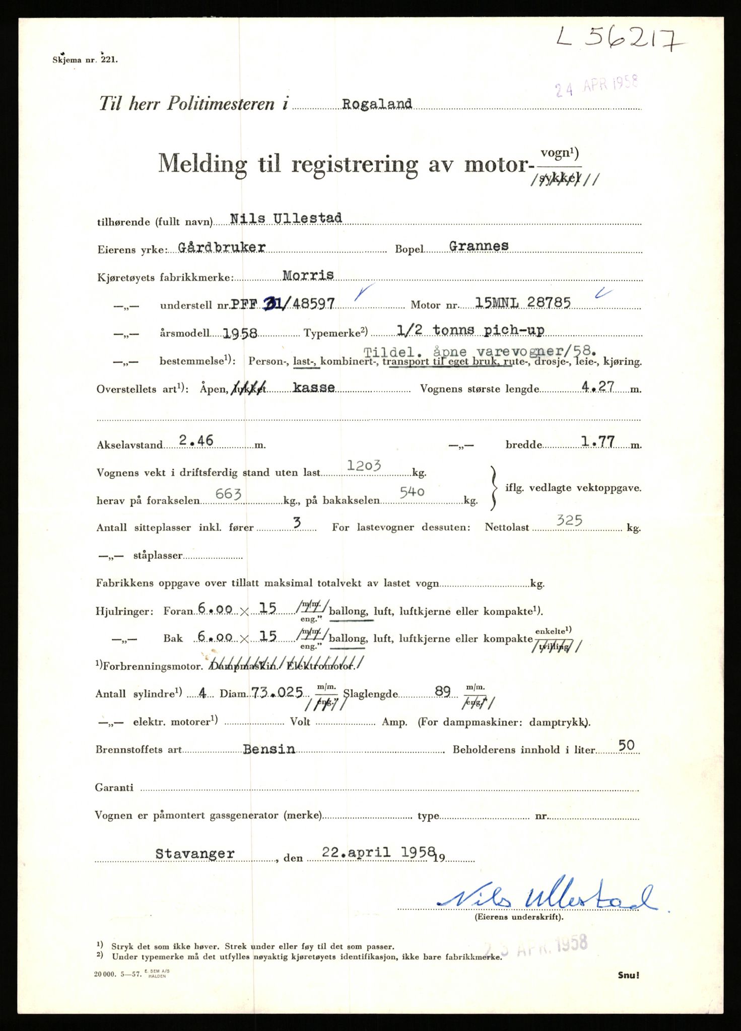 Stavanger trafikkstasjon, AV/SAST-A-101942/0/F/L0055: L-55700 - L-56499, 1930-1971, p. 1143