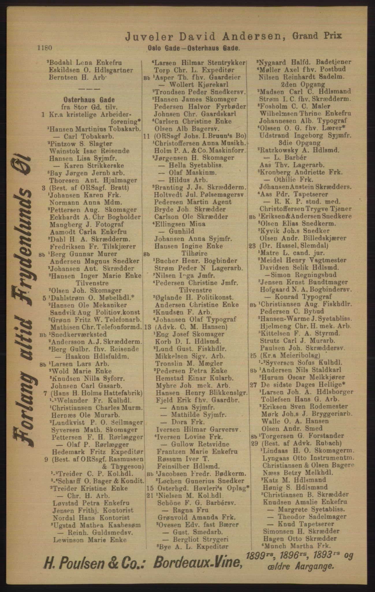 Kristiania/Oslo adressebok, PUBL/-, 1906, p. 1180