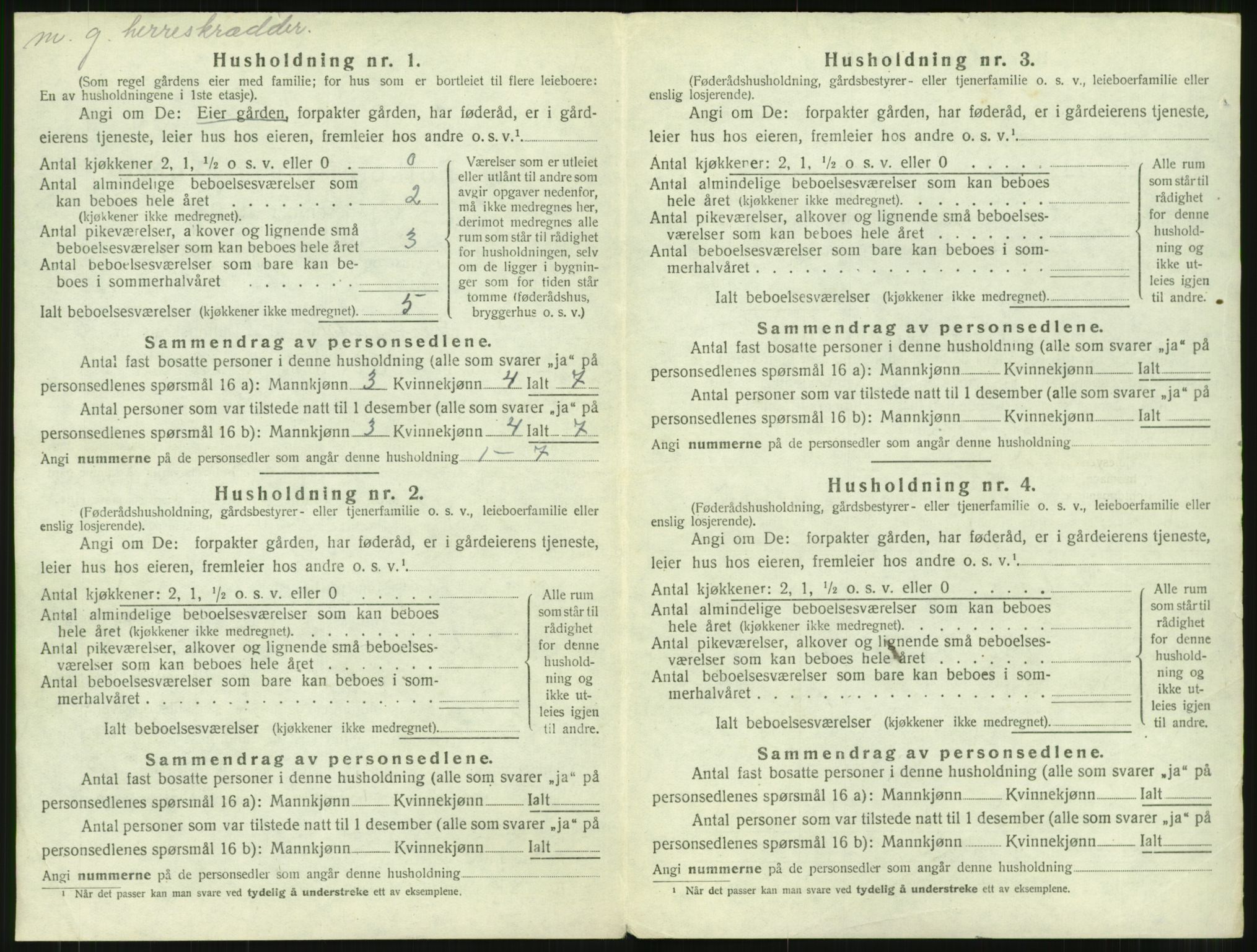 SAT, 1920 census for Surnadal, 1920, p. 710