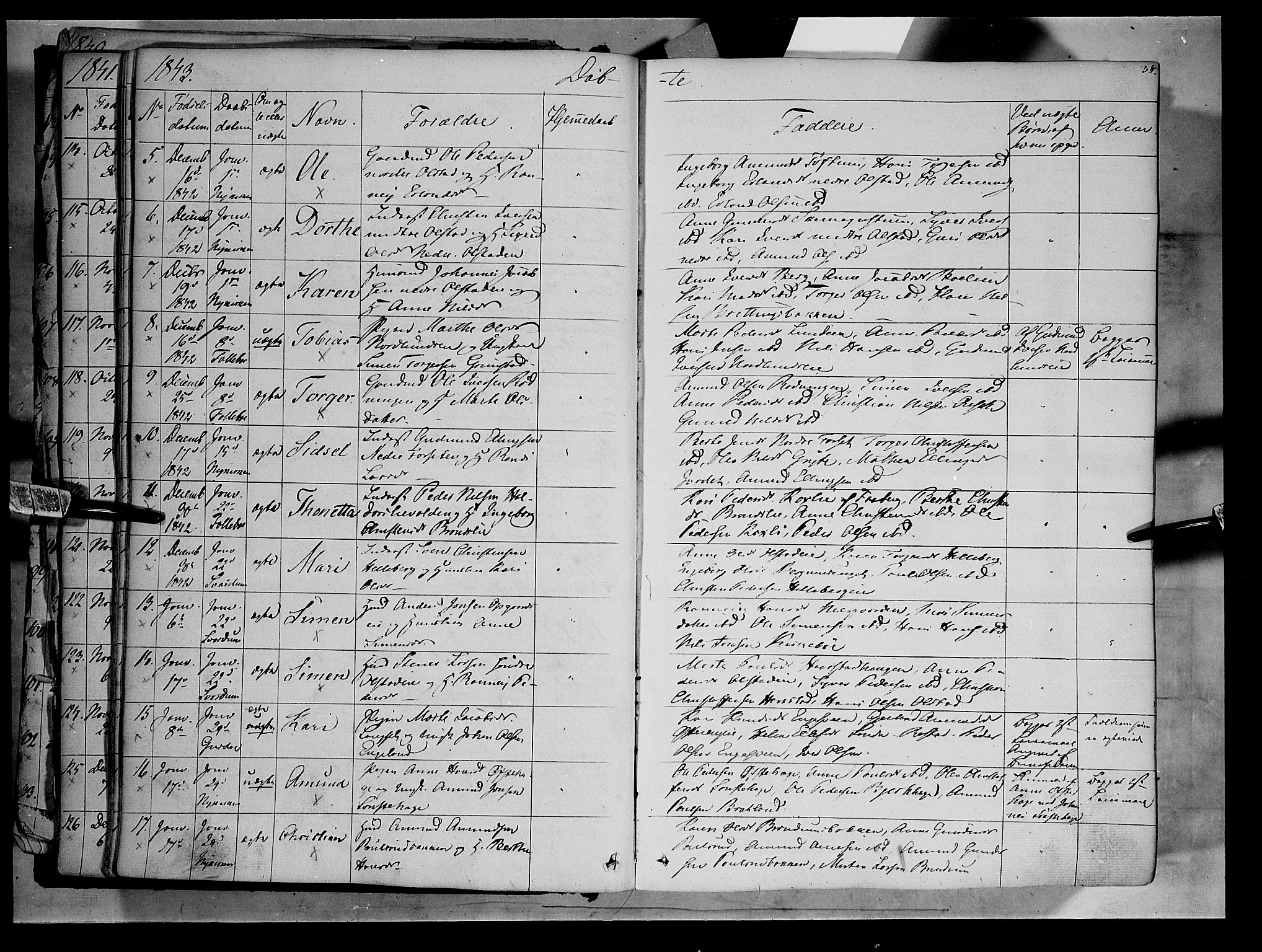 Gausdal prestekontor, AV/SAH-PREST-090/H/Ha/Haa/L0007: Parish register (official) no. 7, 1840-1850, p. 38