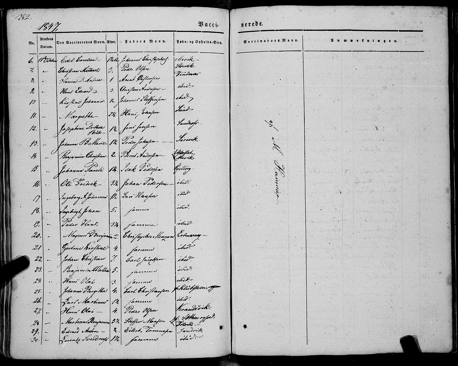 Ministerialprotokoller, klokkerbøker og fødselsregistre - Nordland, AV/SAT-A-1459/805/L0097: Parish register (official) no. 805A04, 1837-1861, p. 362