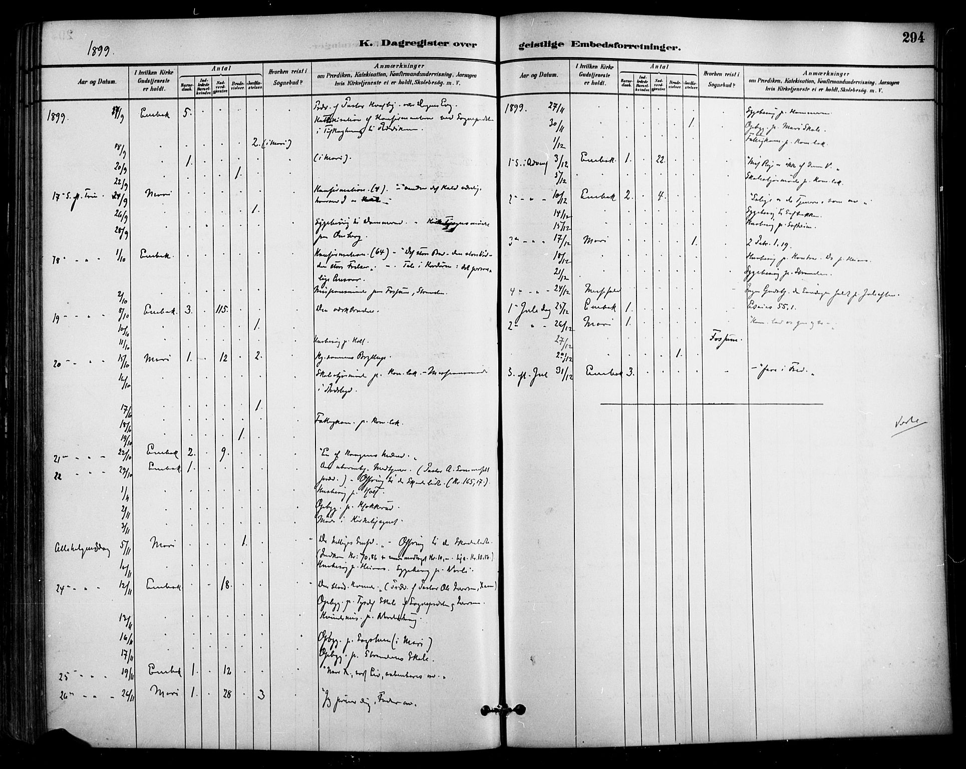 Enebakk prestekontor Kirkebøker, SAO/A-10171c/F/Fa/L0016: Parish register (official) no. I 16, 1883-1898, p. 294