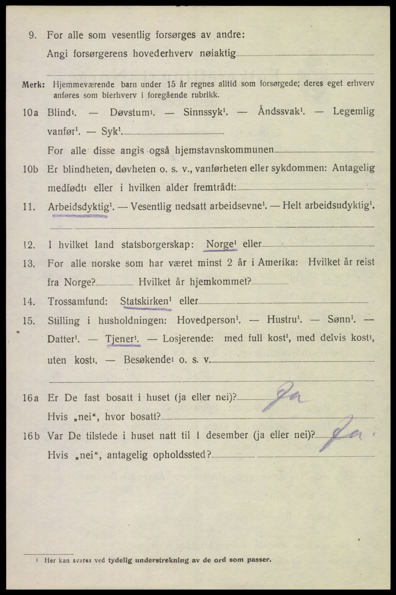 SAH, 1920 census for Ringsaker, 1920, p. 20597