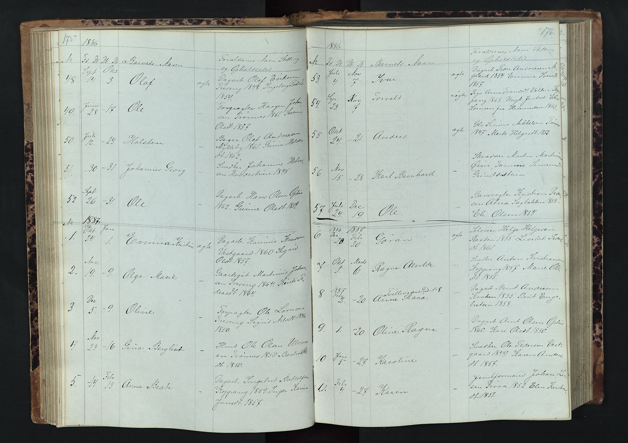 Stor-Elvdal prestekontor, SAH/PREST-052/H/Ha/Hab/L0001: Parish register (copy) no. 1 /1, 1860-1894, p. 175-176