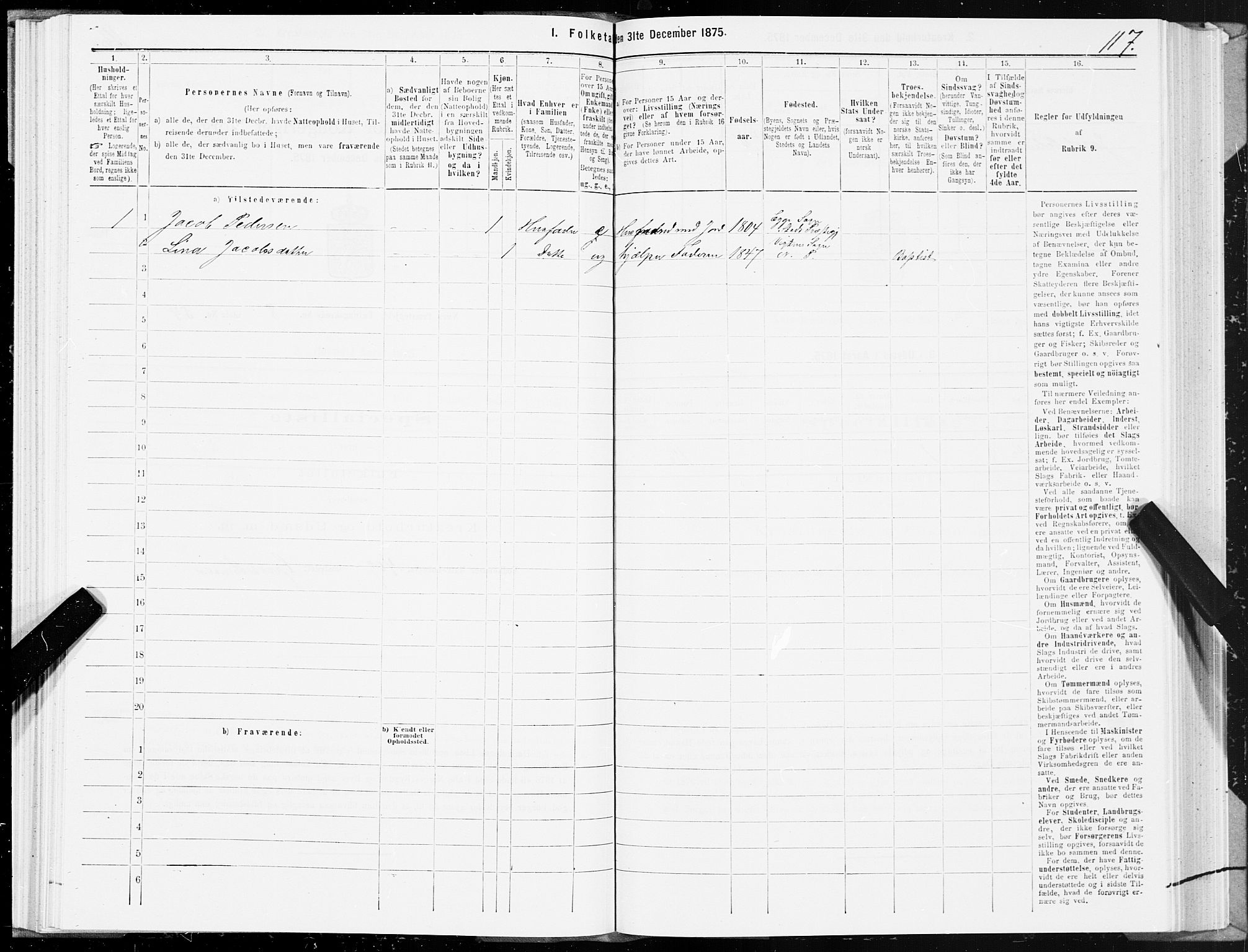 SAT, 1875 census for 1751P Nærøy, 1875, p. 4117