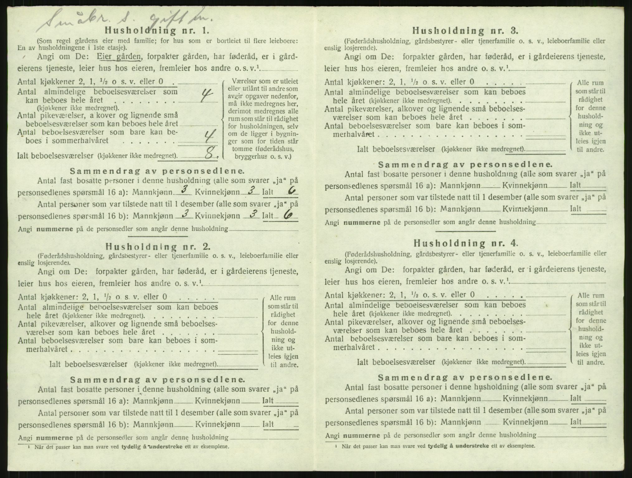 SAT, 1920 census for Rindal, 1920, p. 731